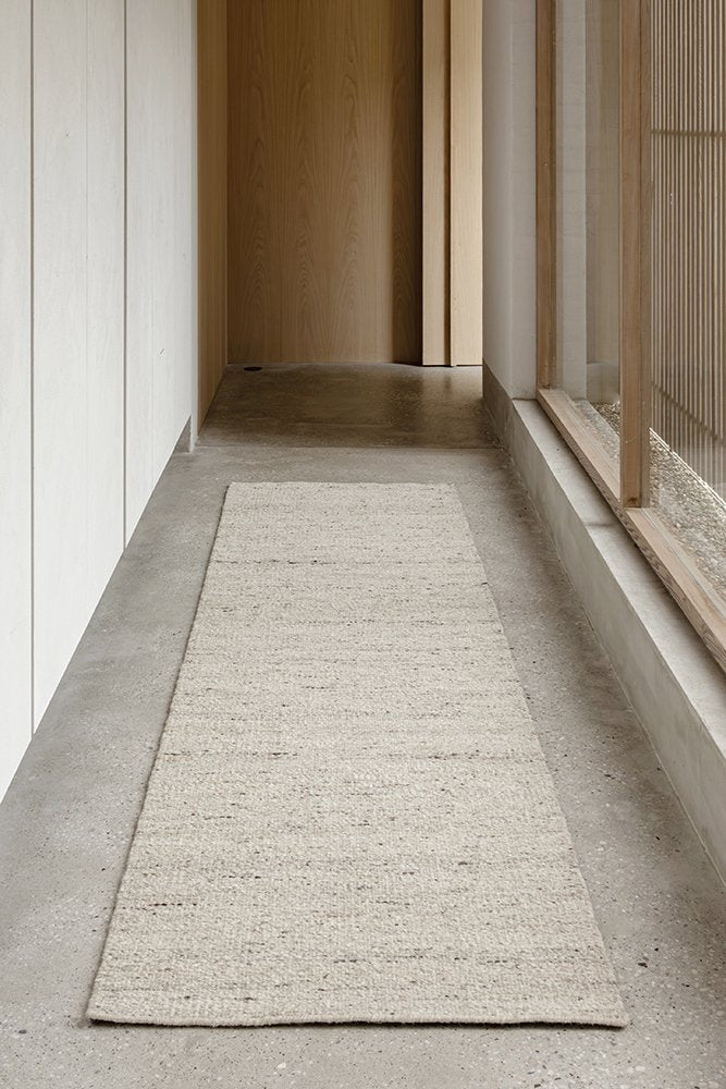 Elm Wool Flatweave Runner - Pepper