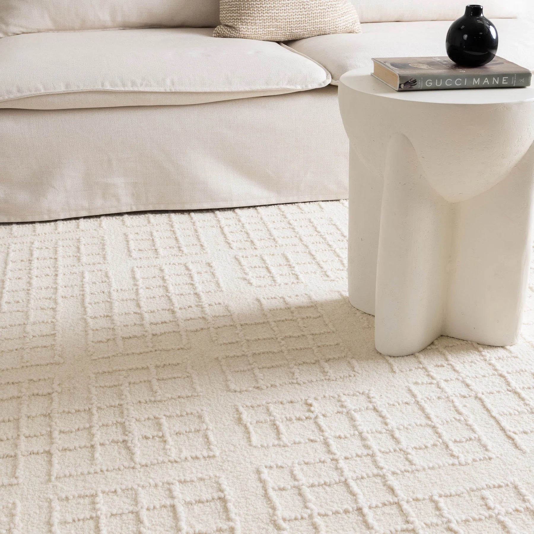 Sedona Hand Tufted Wool Rug - Ivory