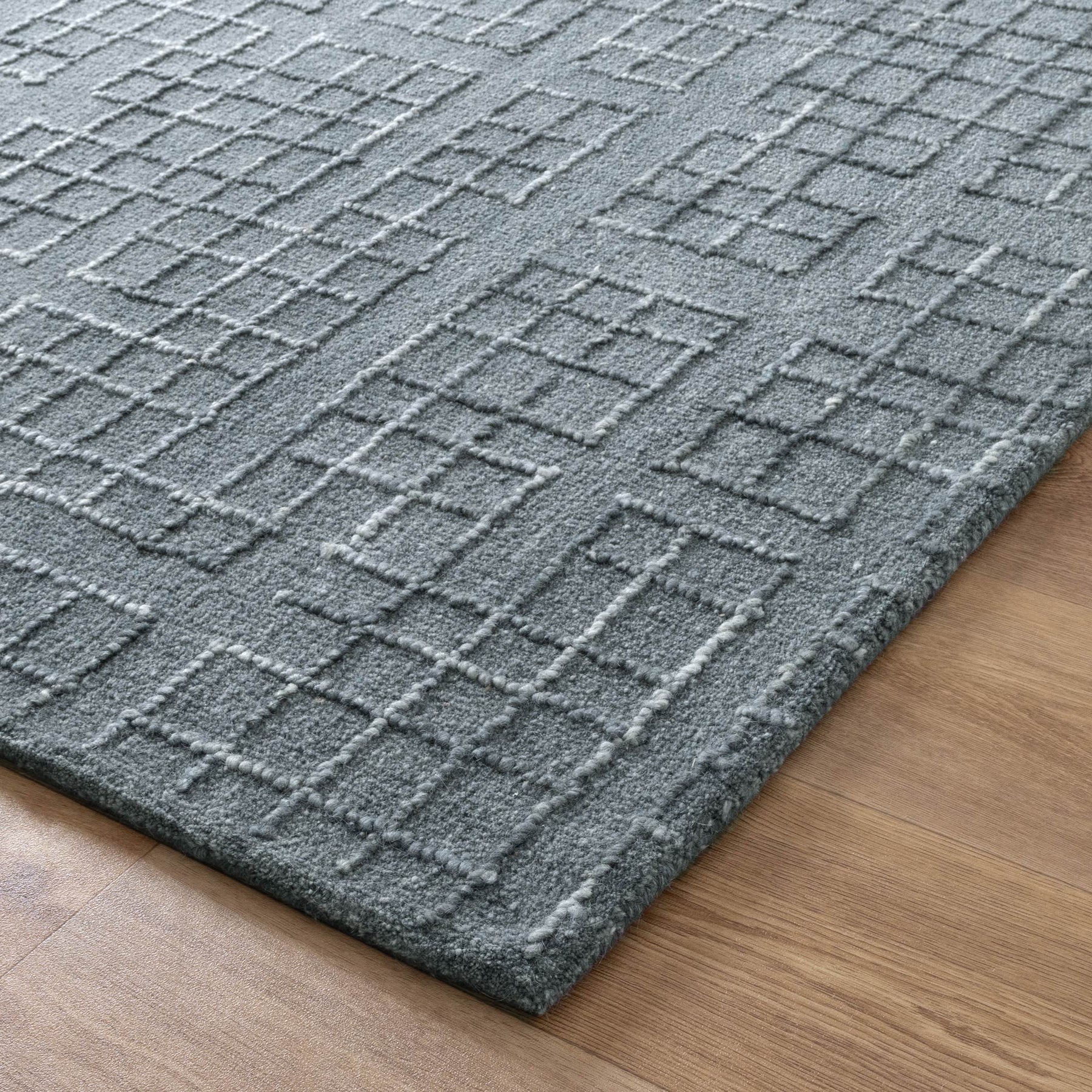 Sedona Hand Tufted Wool Rug - Steel Blue