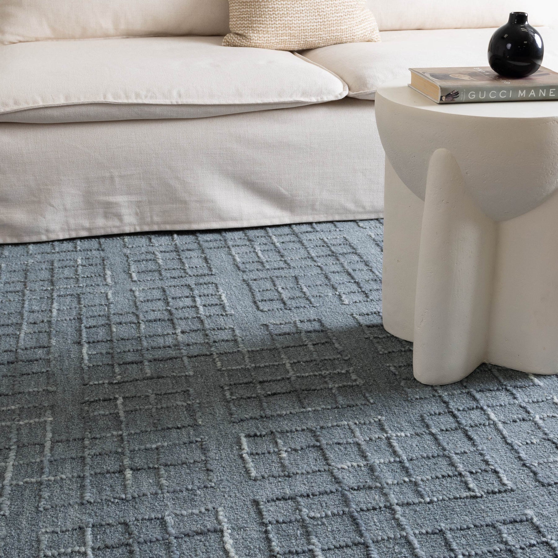 Sedona Hand Tufted Wool Rug - Steel Blue