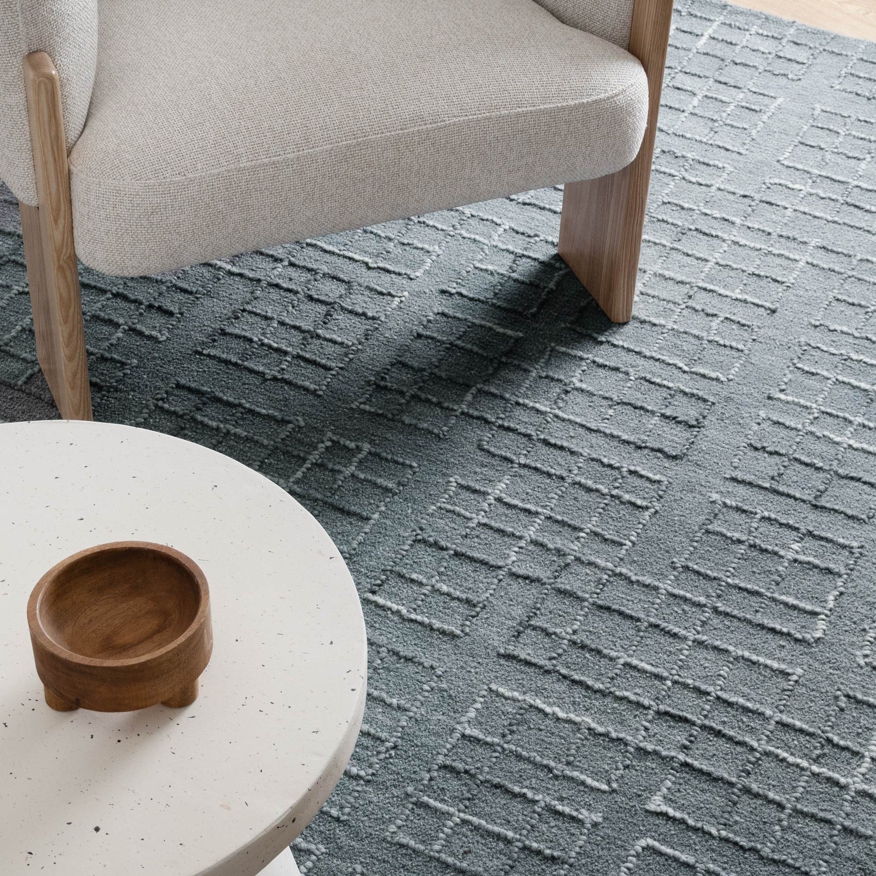 Sedona Hand Tufted Wool Rug - Steel Blue