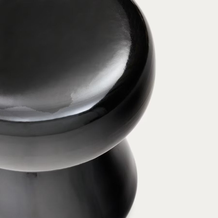 Svart Indoor & Outdoor Stool - Gloss Black