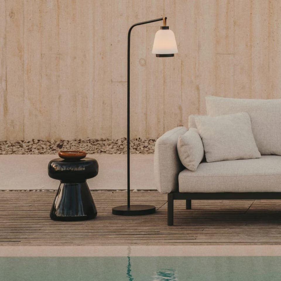 Svart Indoor & Outdoor Stool - Gloss Black