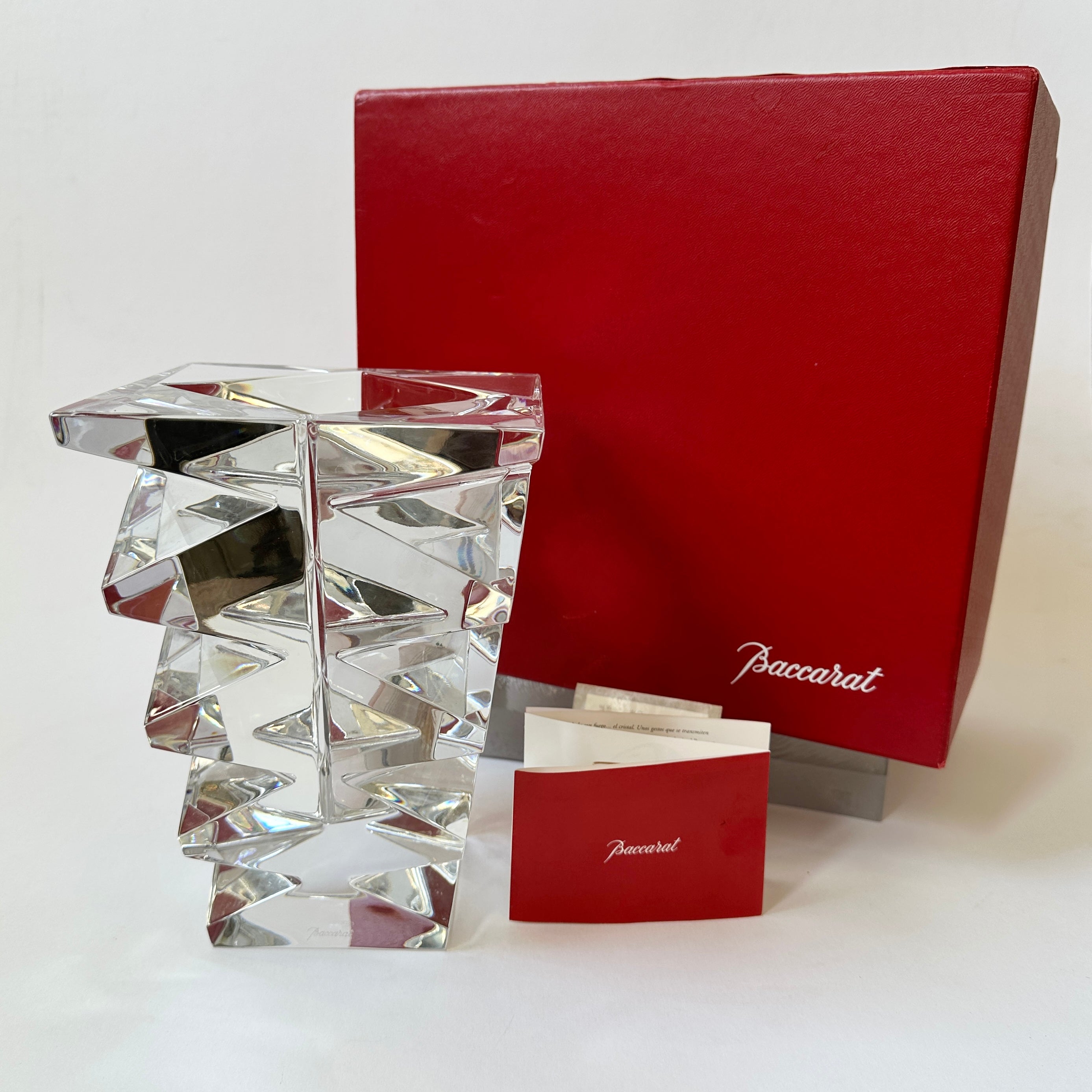 Baccarat Totem Vase — Clear Crystal (Nicolas Triboulot)