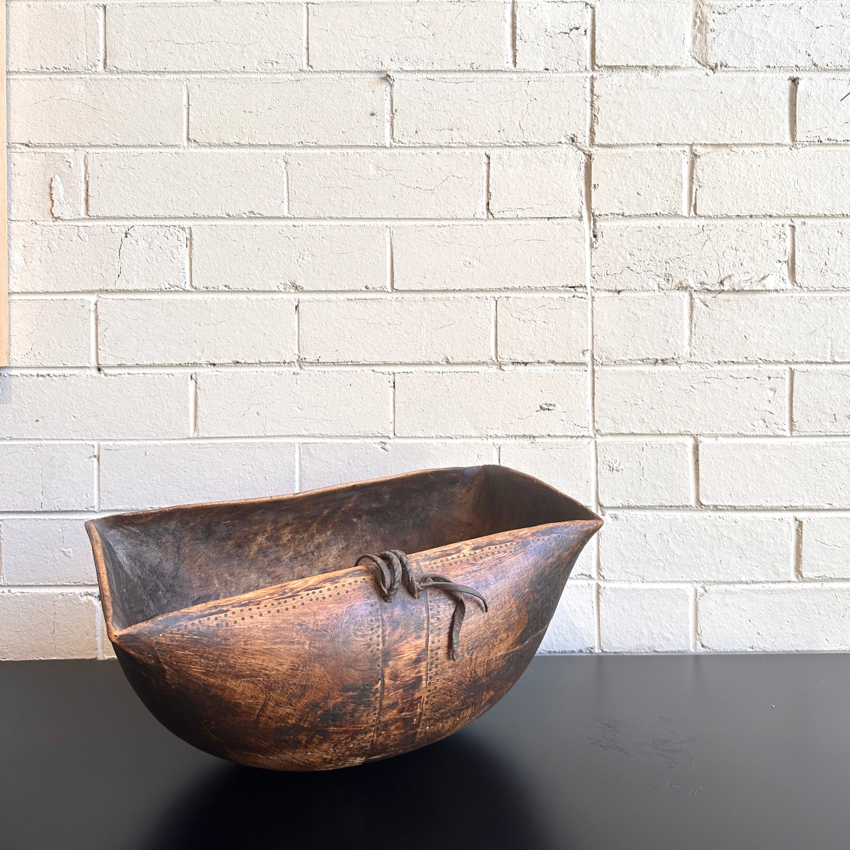 Vintage Turkana Oval Wood Bowl - 41cm