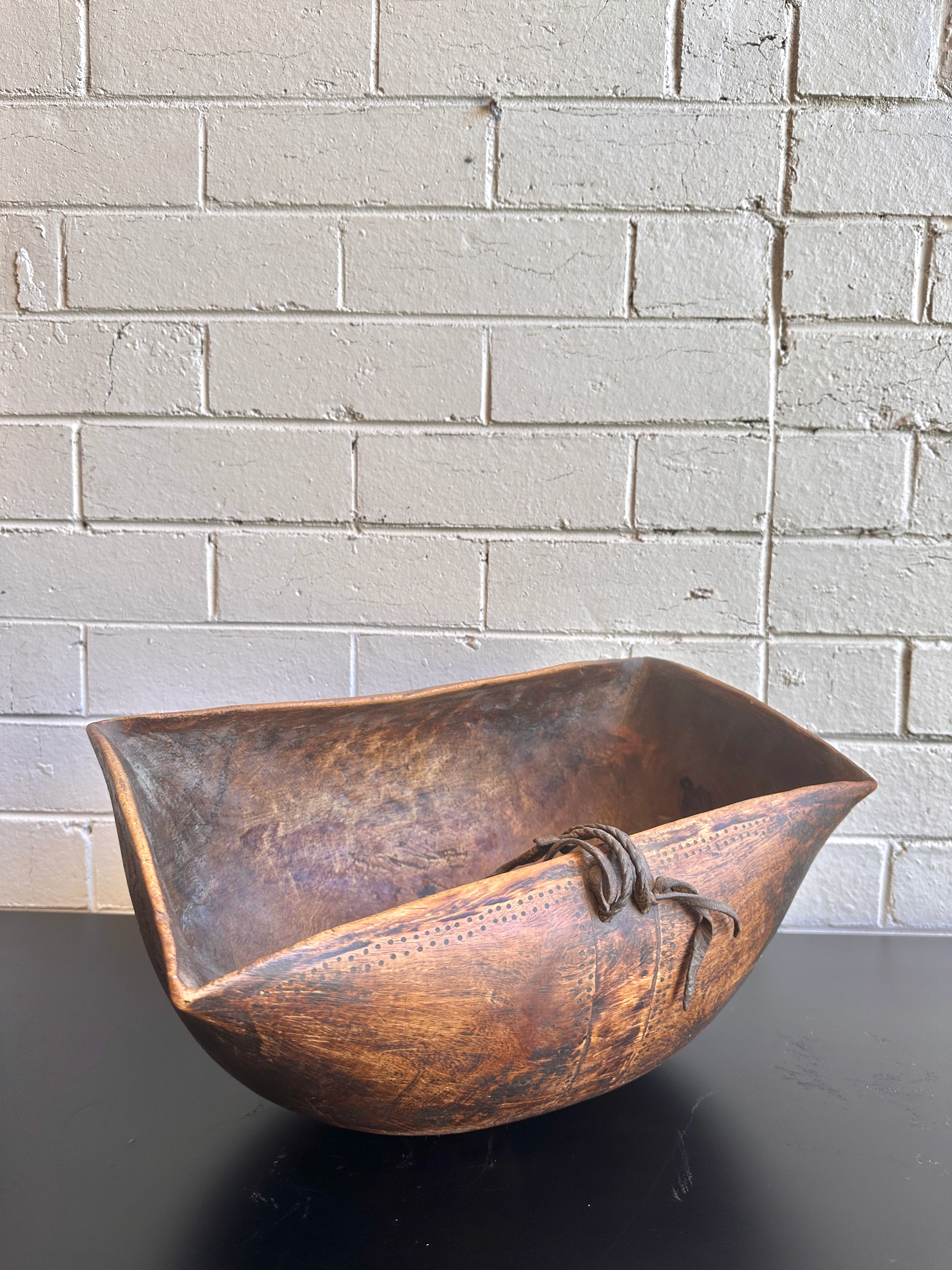 Vintage Turkana Oval Wood Bowl - 41cm