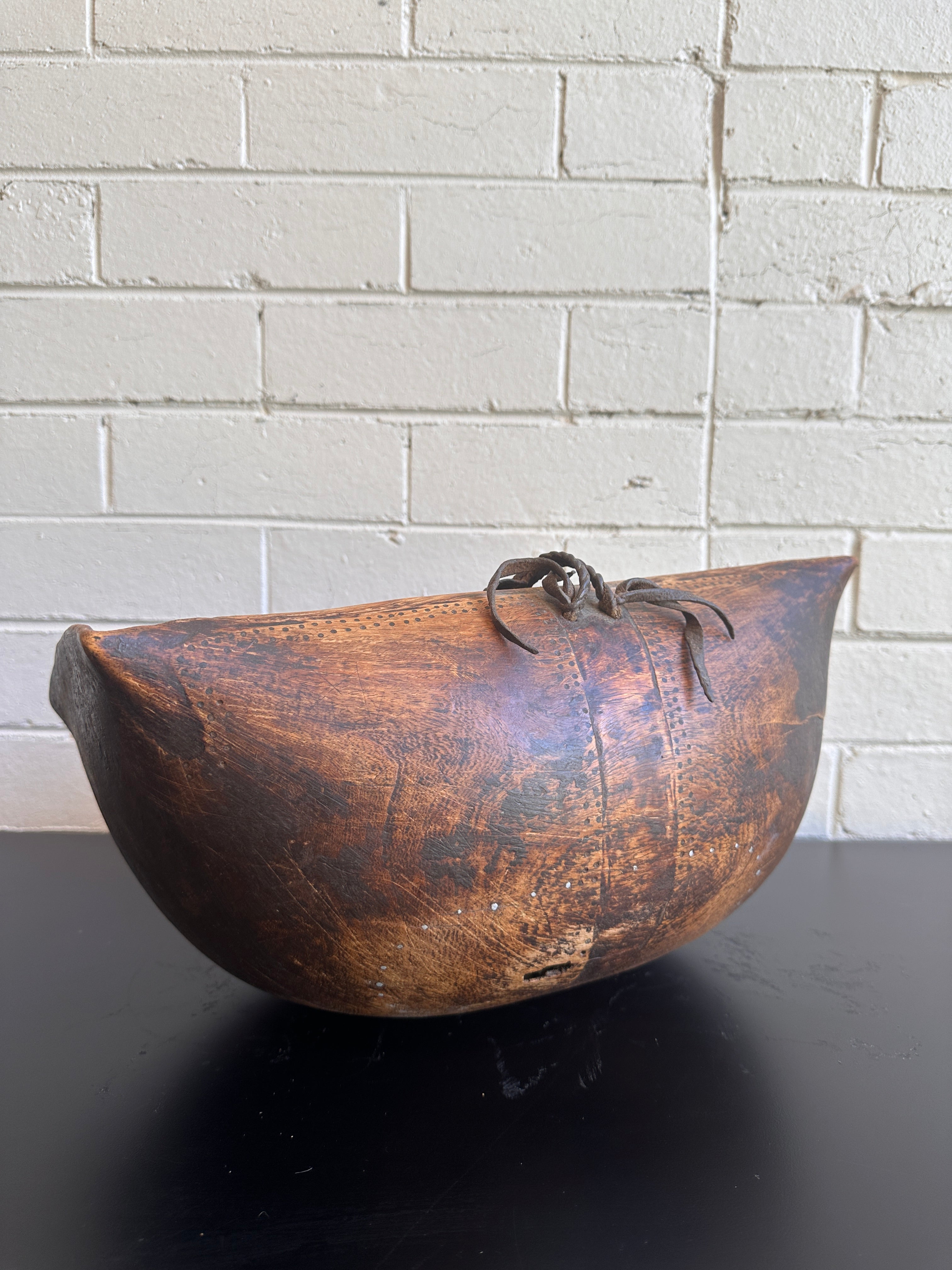Vintage Turkana Oval Wood Bowl - 41cm