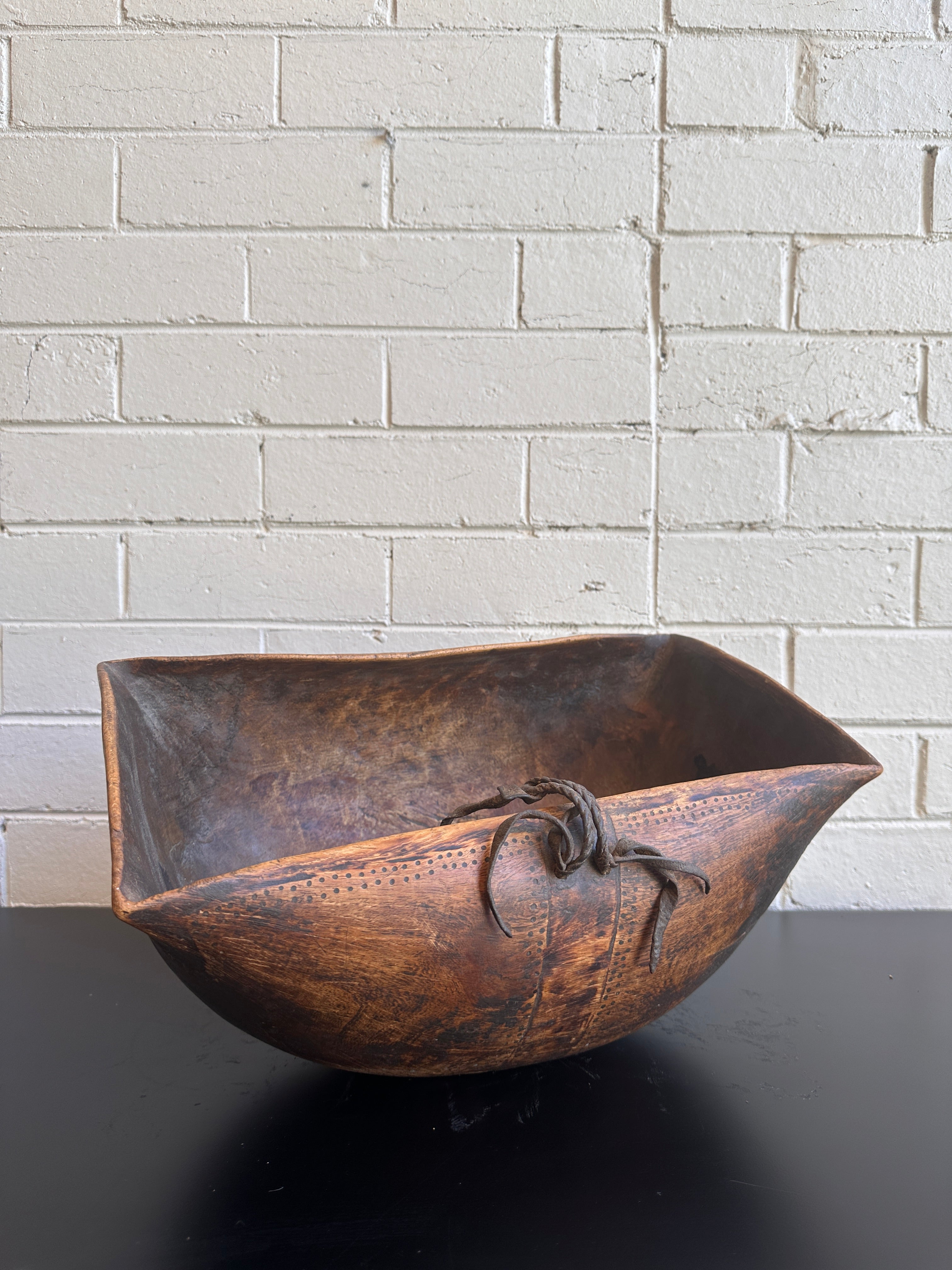 Vintage Turkana Oval Wood Bowl - 41cm