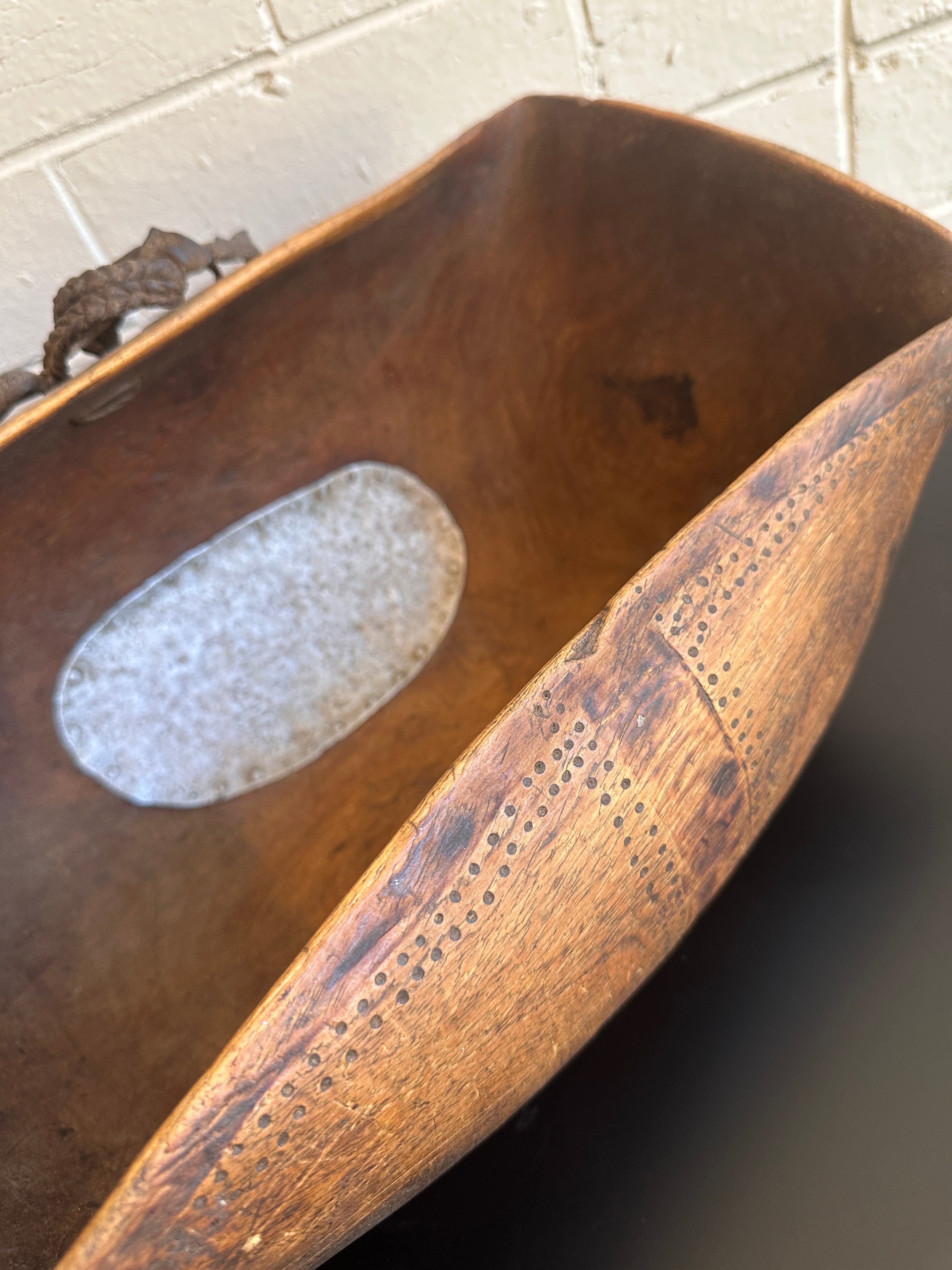 Vintage Turkana Oval Wood Bowl - 41cm