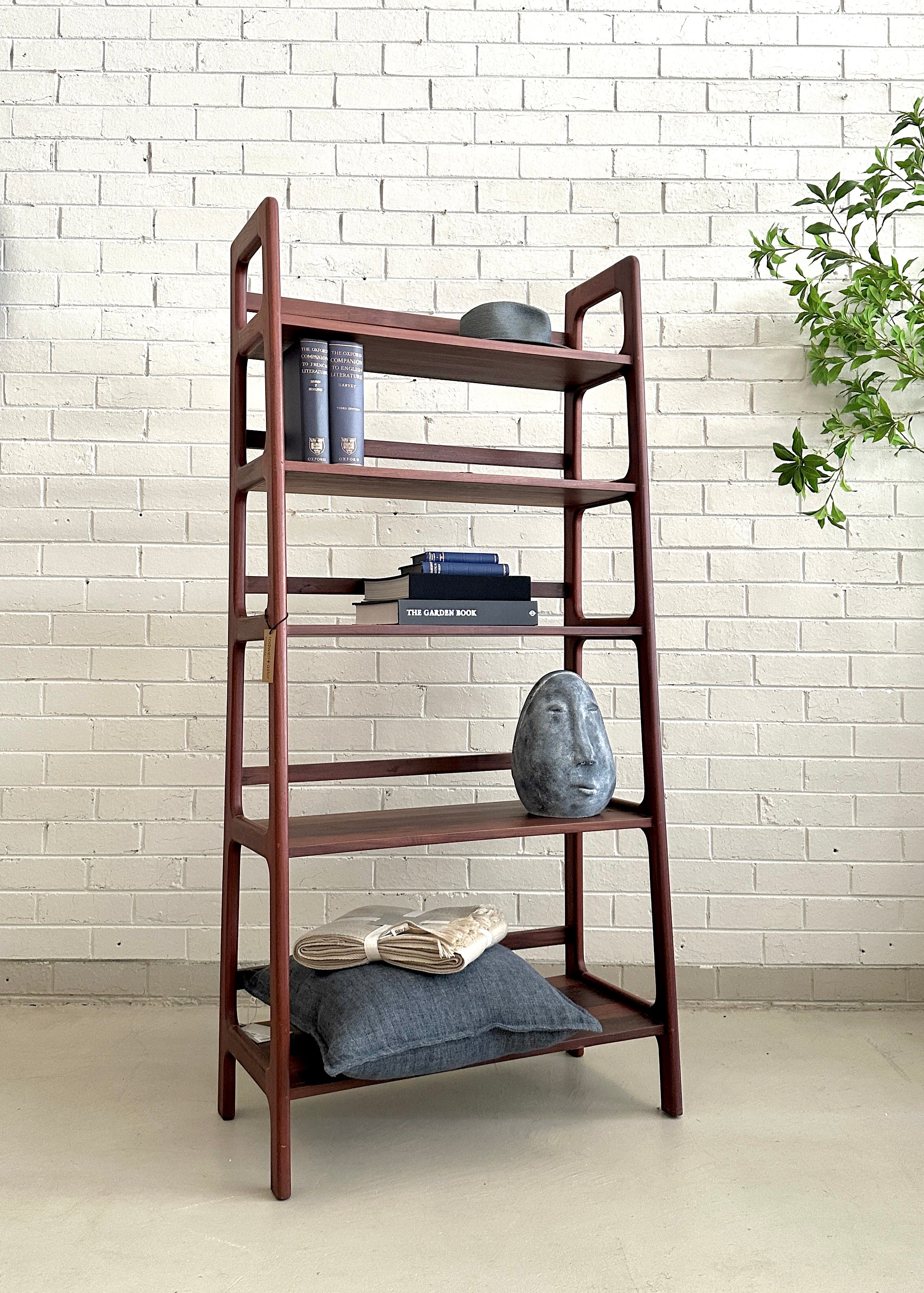 Vintage Burmese teak Shelving Unit