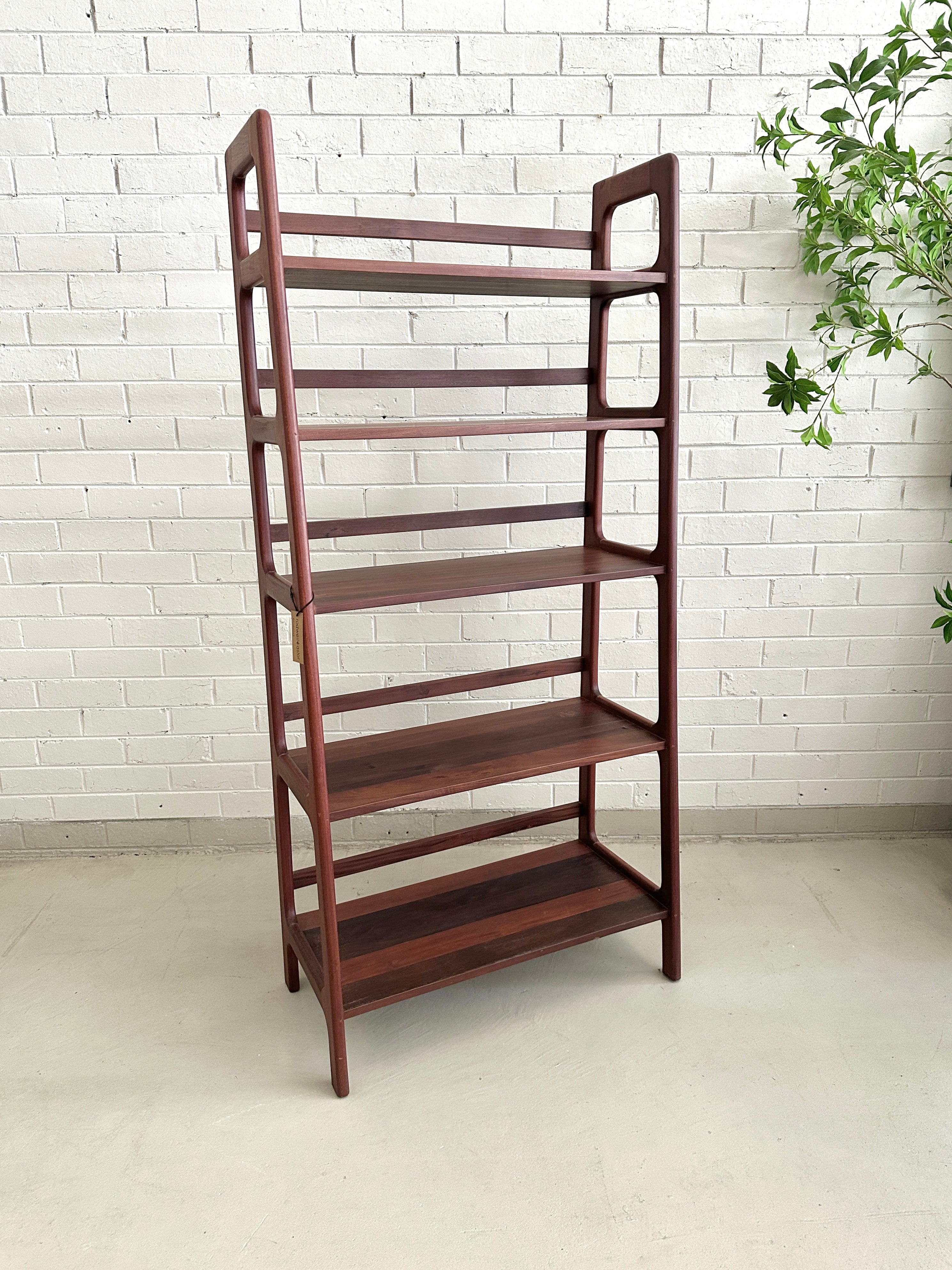 Vintage Burmese teak Shelving Unit