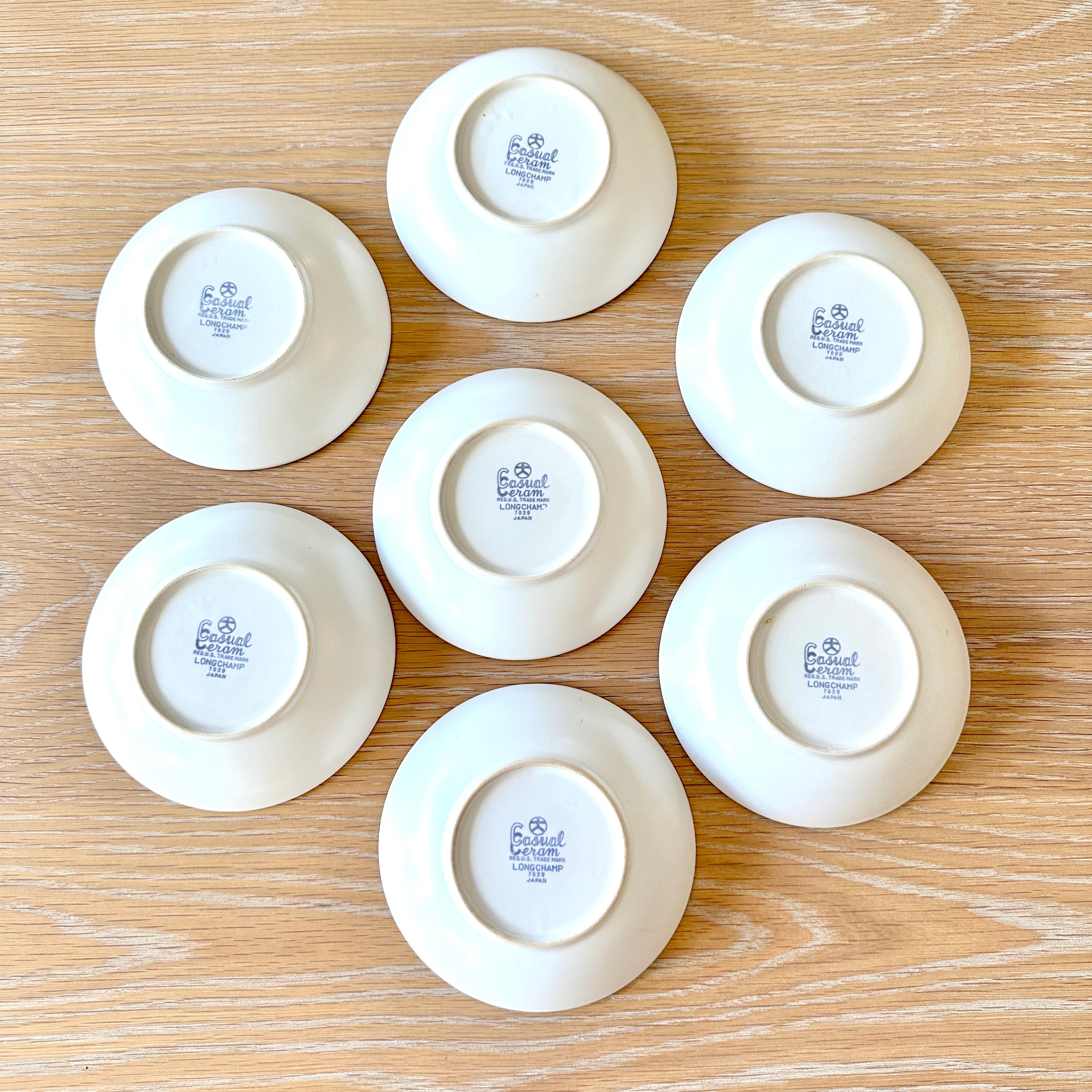 Casual Ceram "Longchamp" Sweet Dish - Set 7