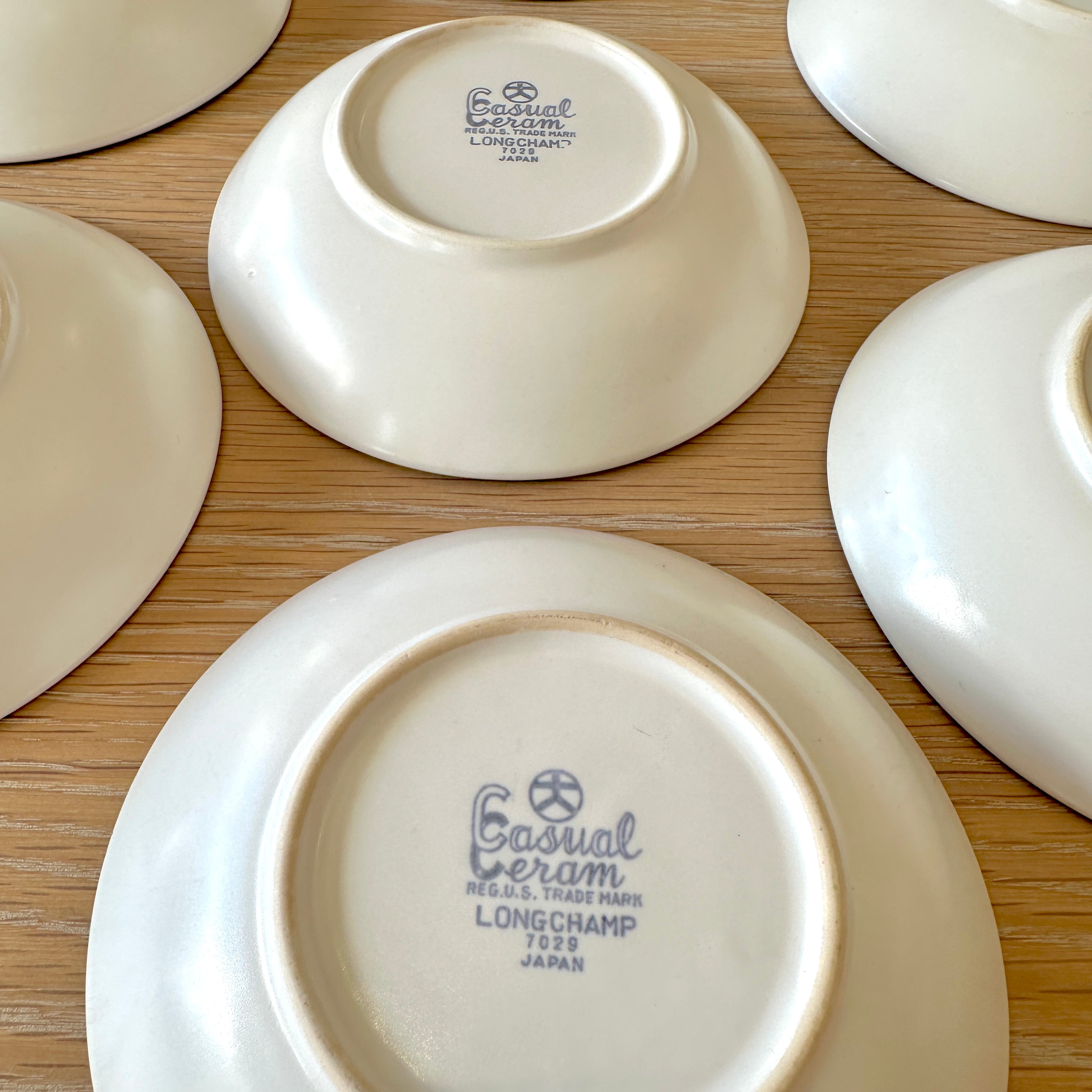Casual Ceram "Longchamp" Sweet Dish - Set 7