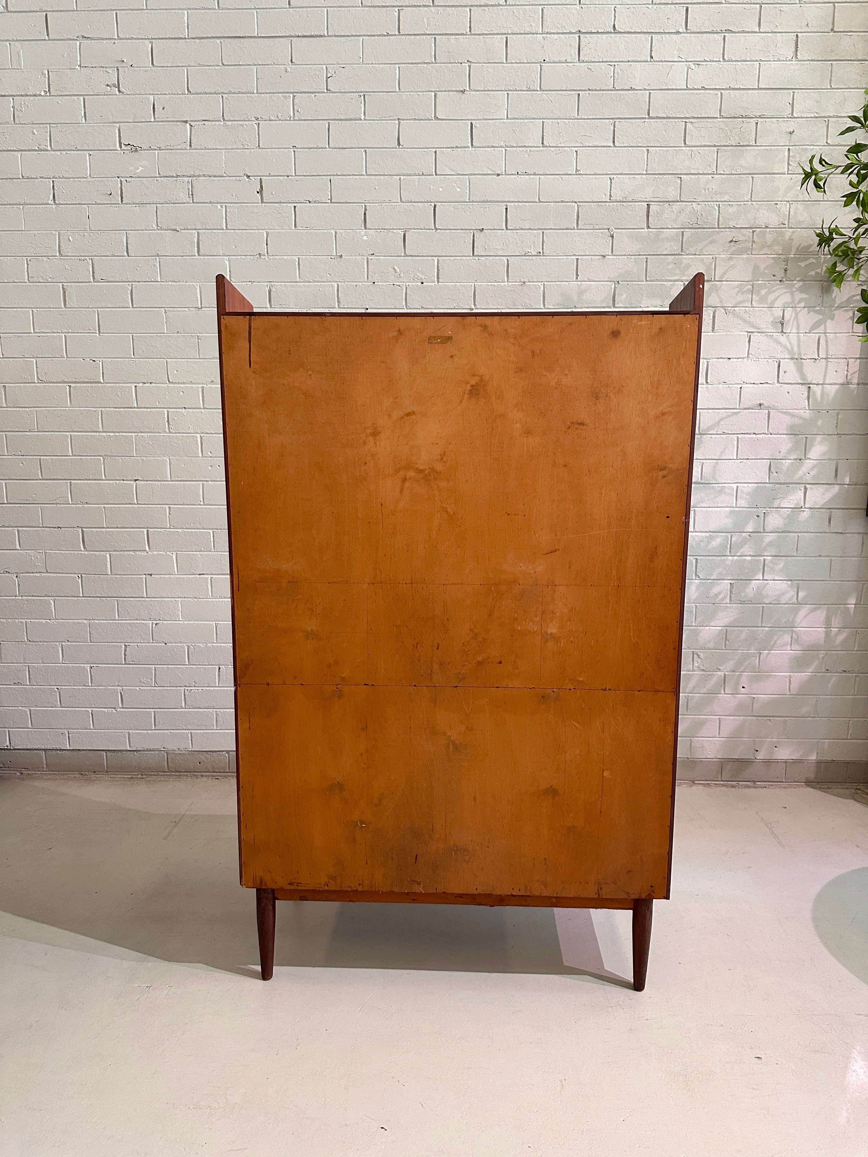 Vintage 1960s BRDR Teak Secretaire Desk