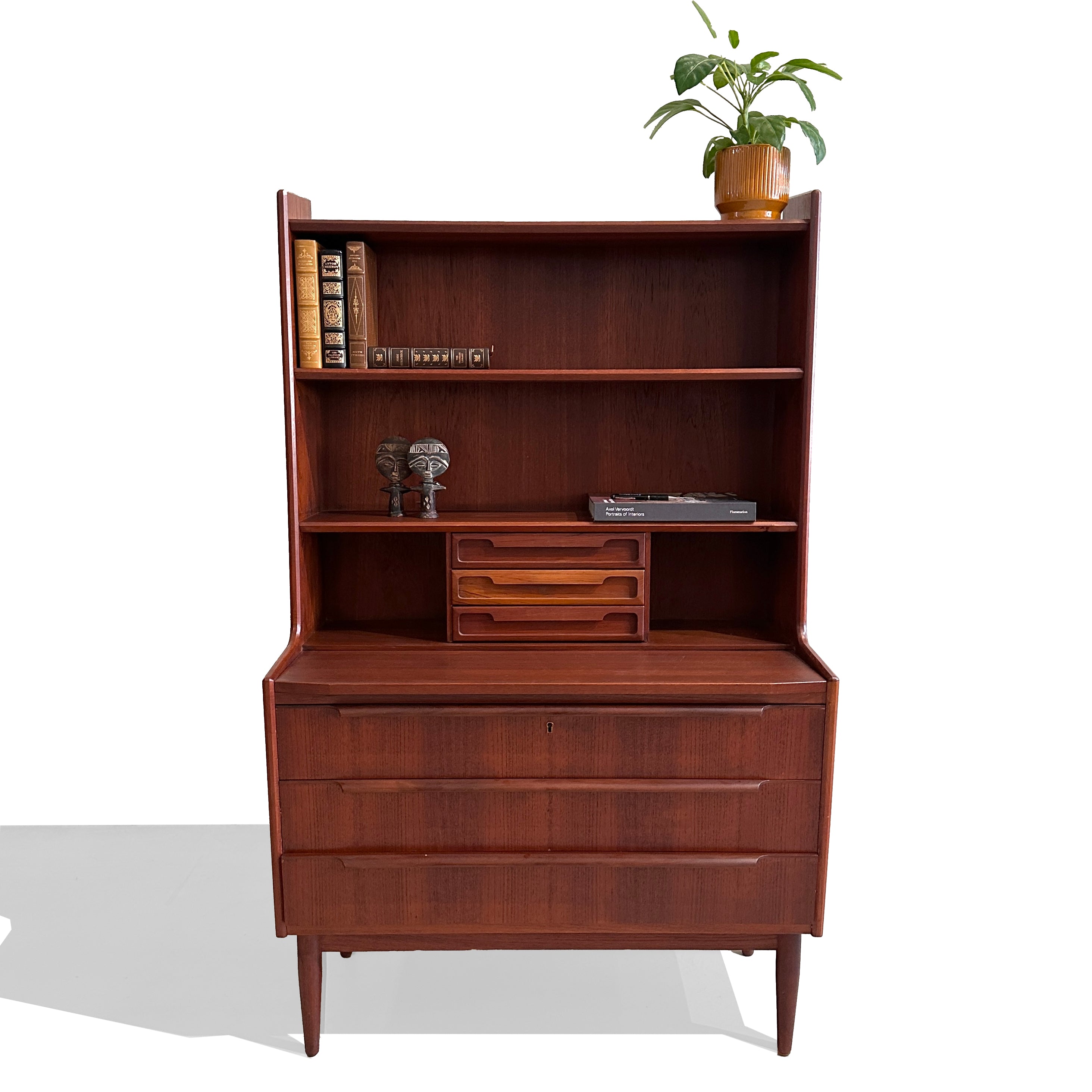 Vintage 1960s BRDR Teak Secretaire Desk