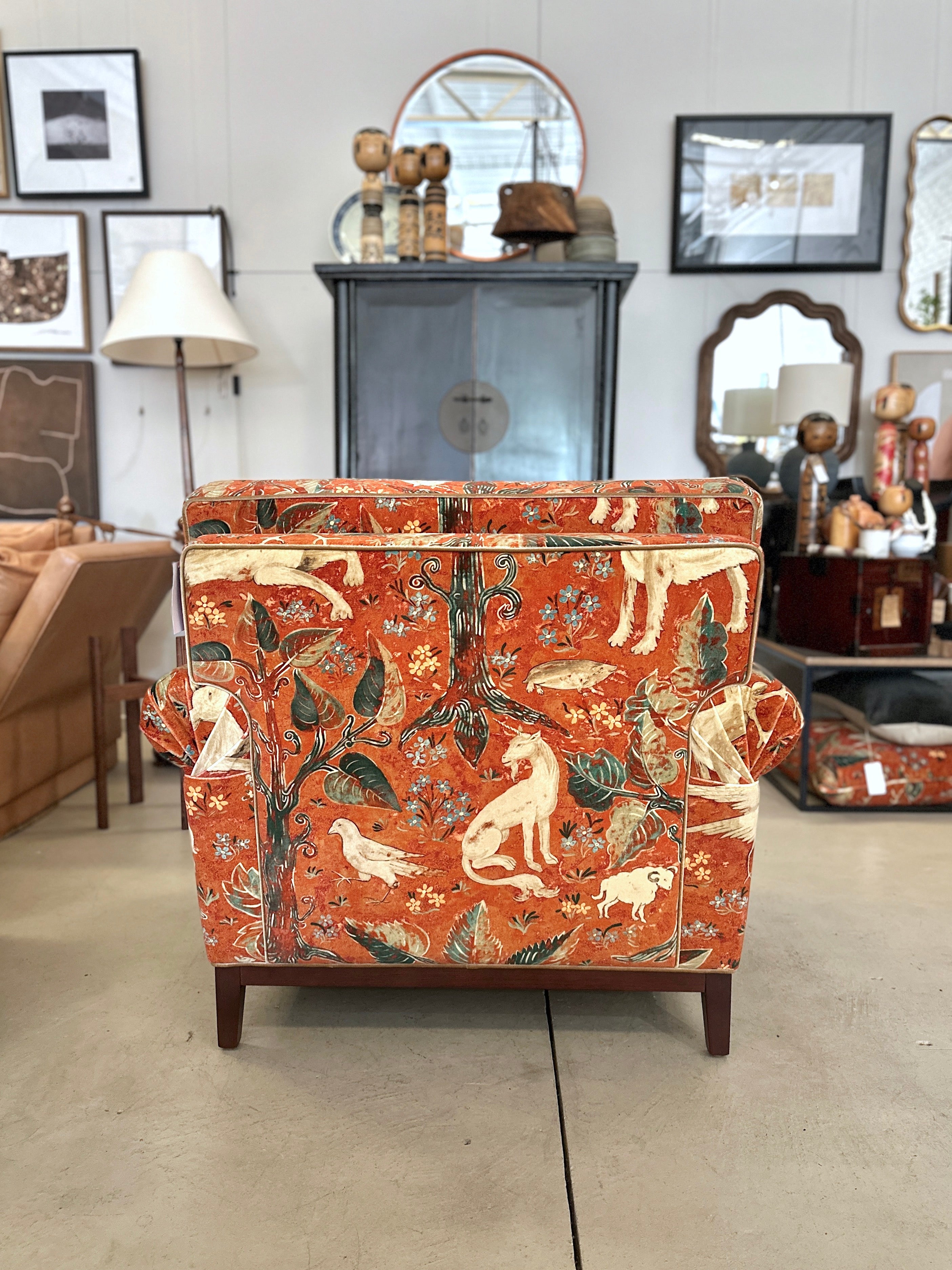 Zoffany ARDEN Armchair in Venetian Red