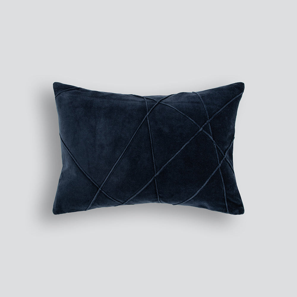 Alba Velvet Cushion - Navy 35 x 50cm