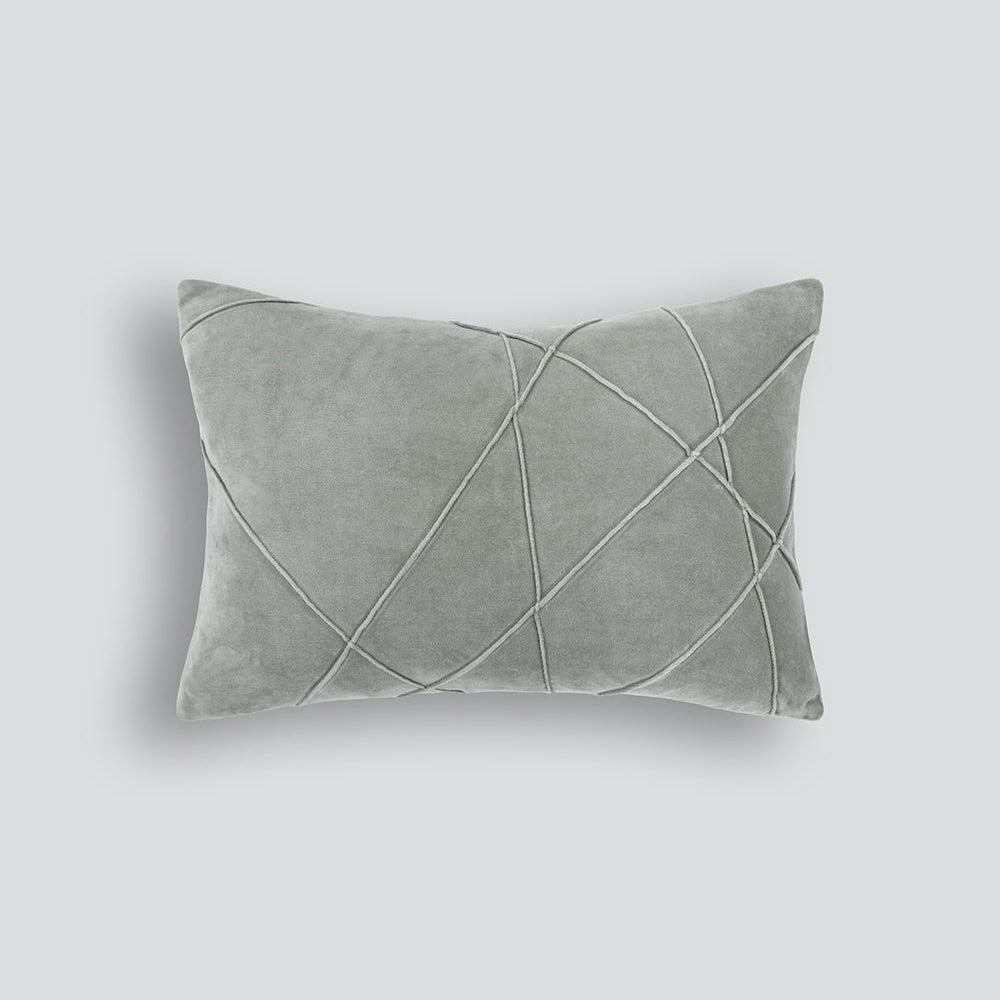 Alba Velvet Cushion - Sage 35 x 50cm