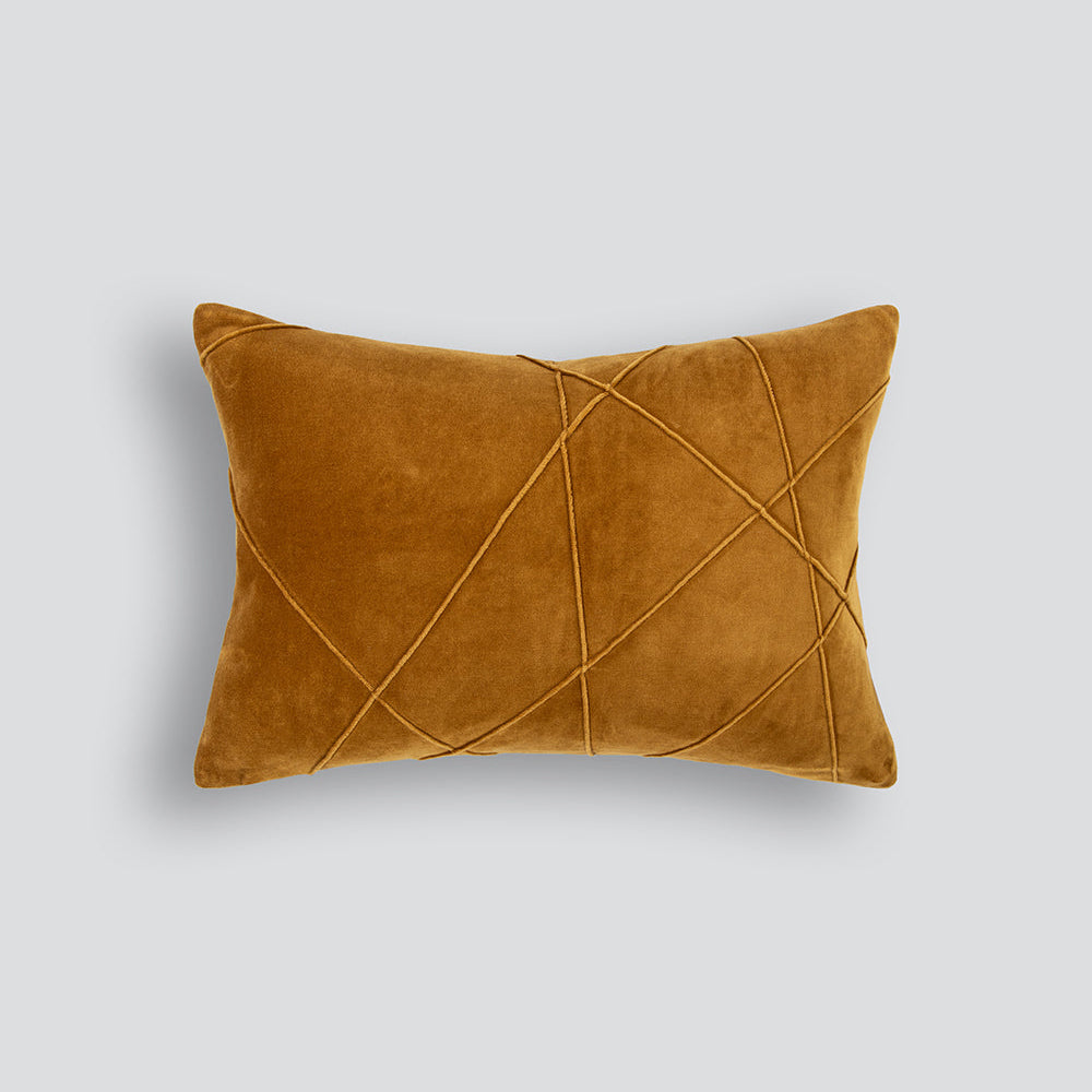 Alba Velvet Cushion - Toffee 35 x 50cm
