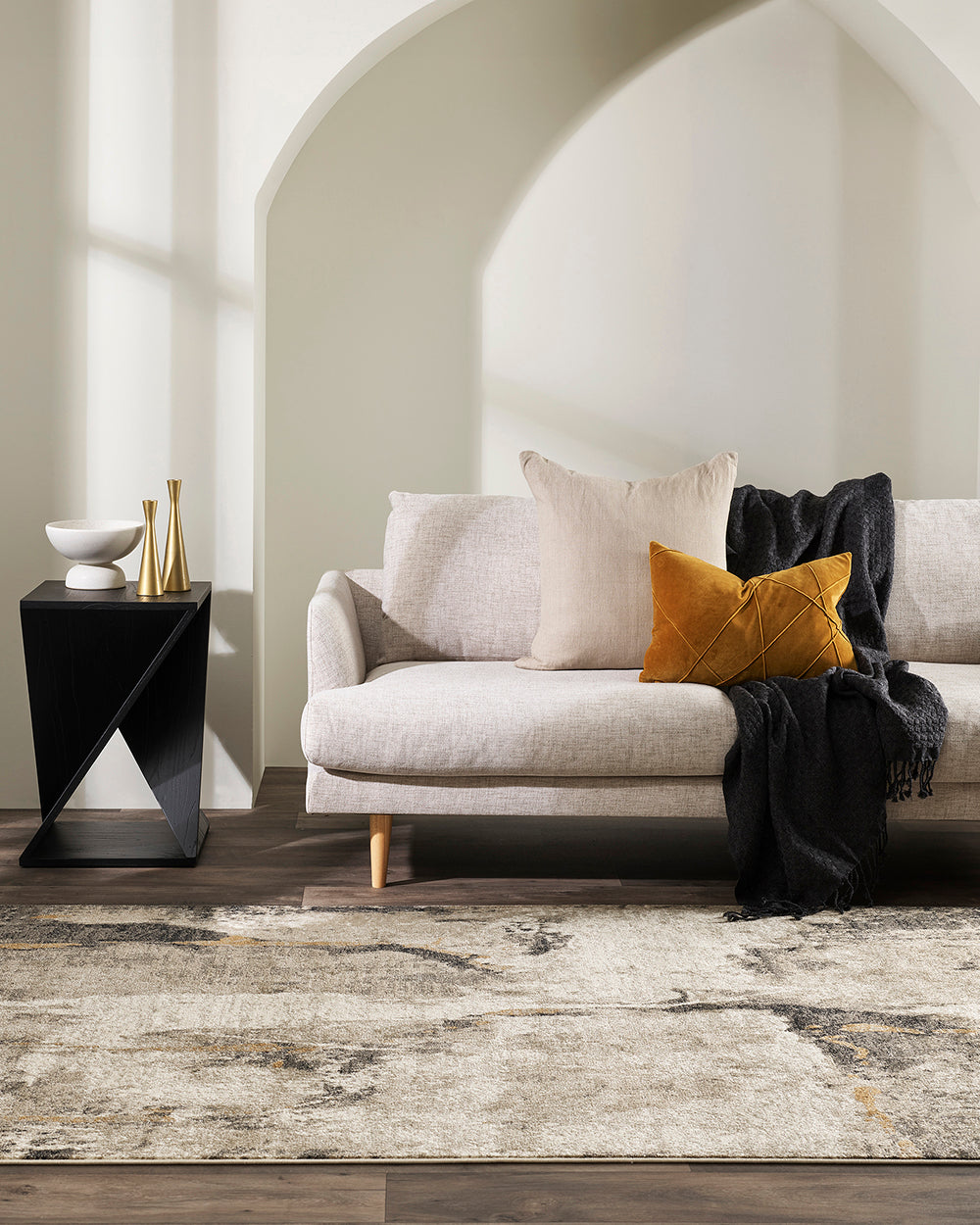 Alba Velvet Cushion - Toffee 35 x 50cm