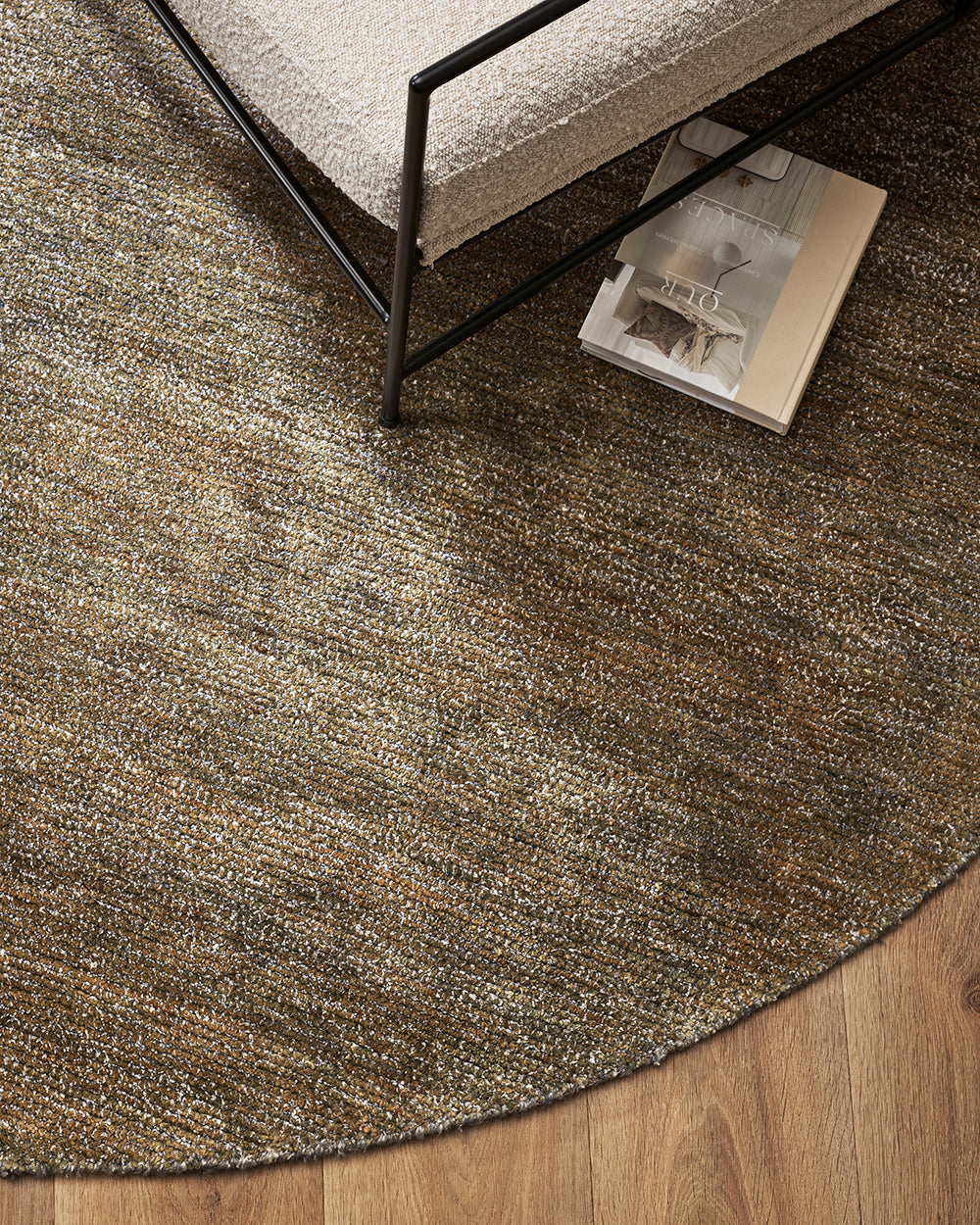 Anchorage Floor Rug - Gravel - Round