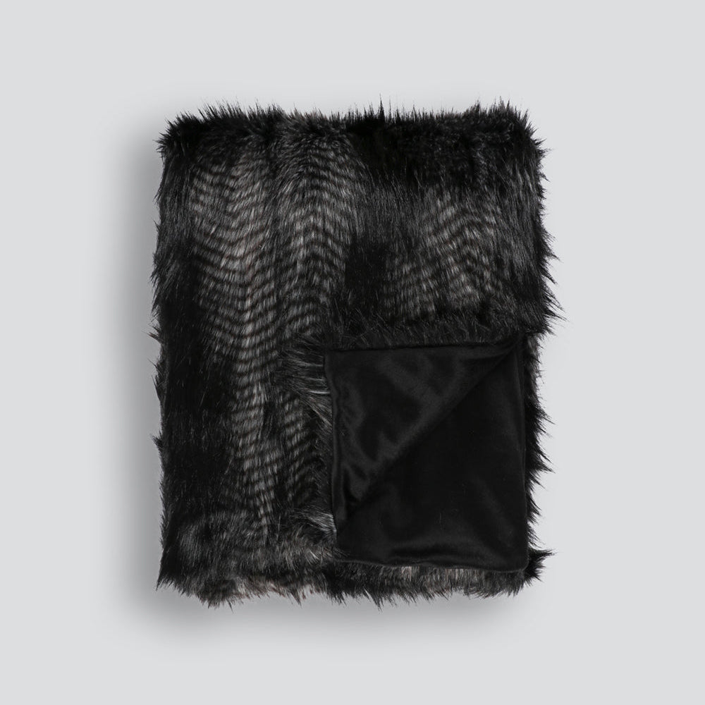 HEIRLOOM Black Coyote Throw