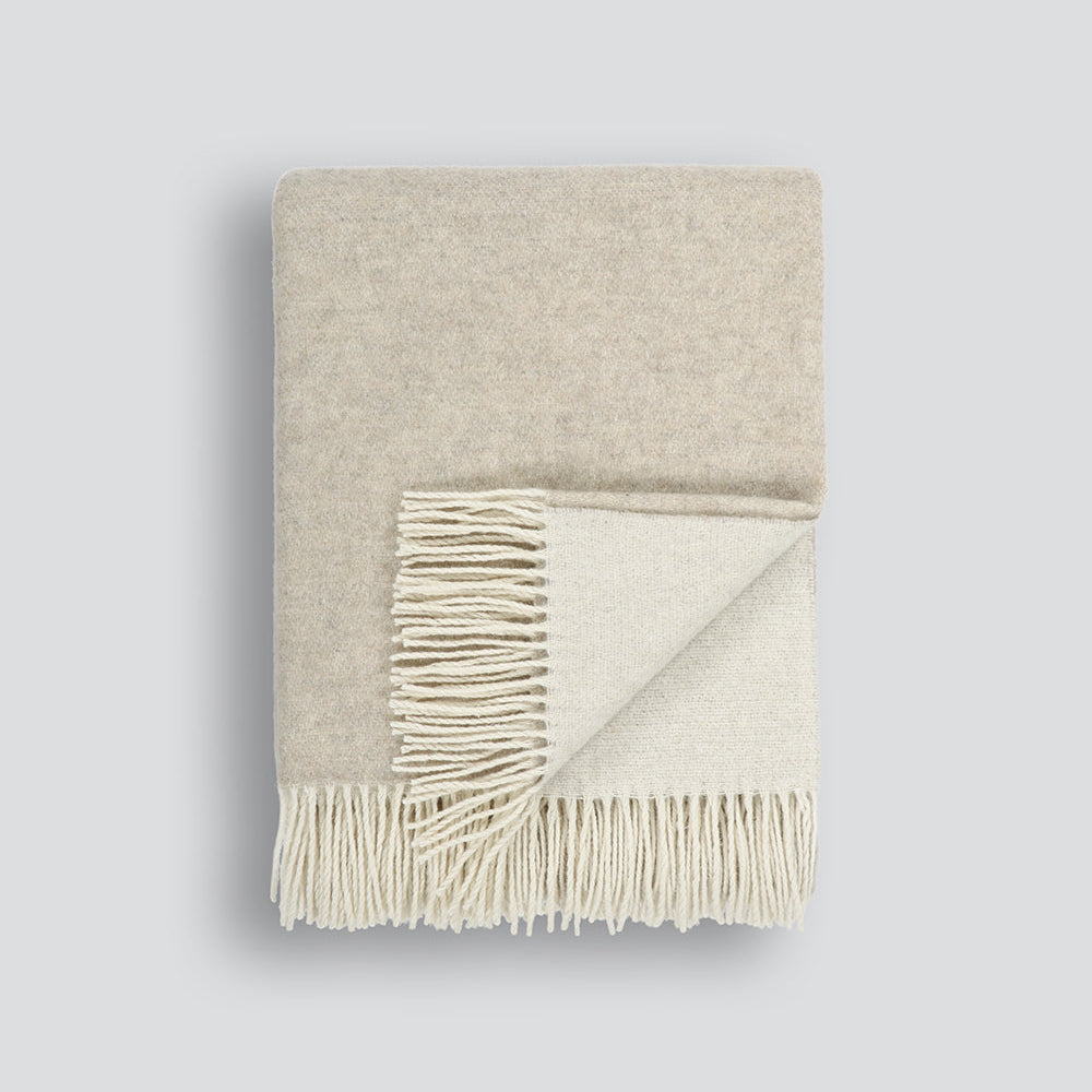 Casa Wool Throw - Oatmeal