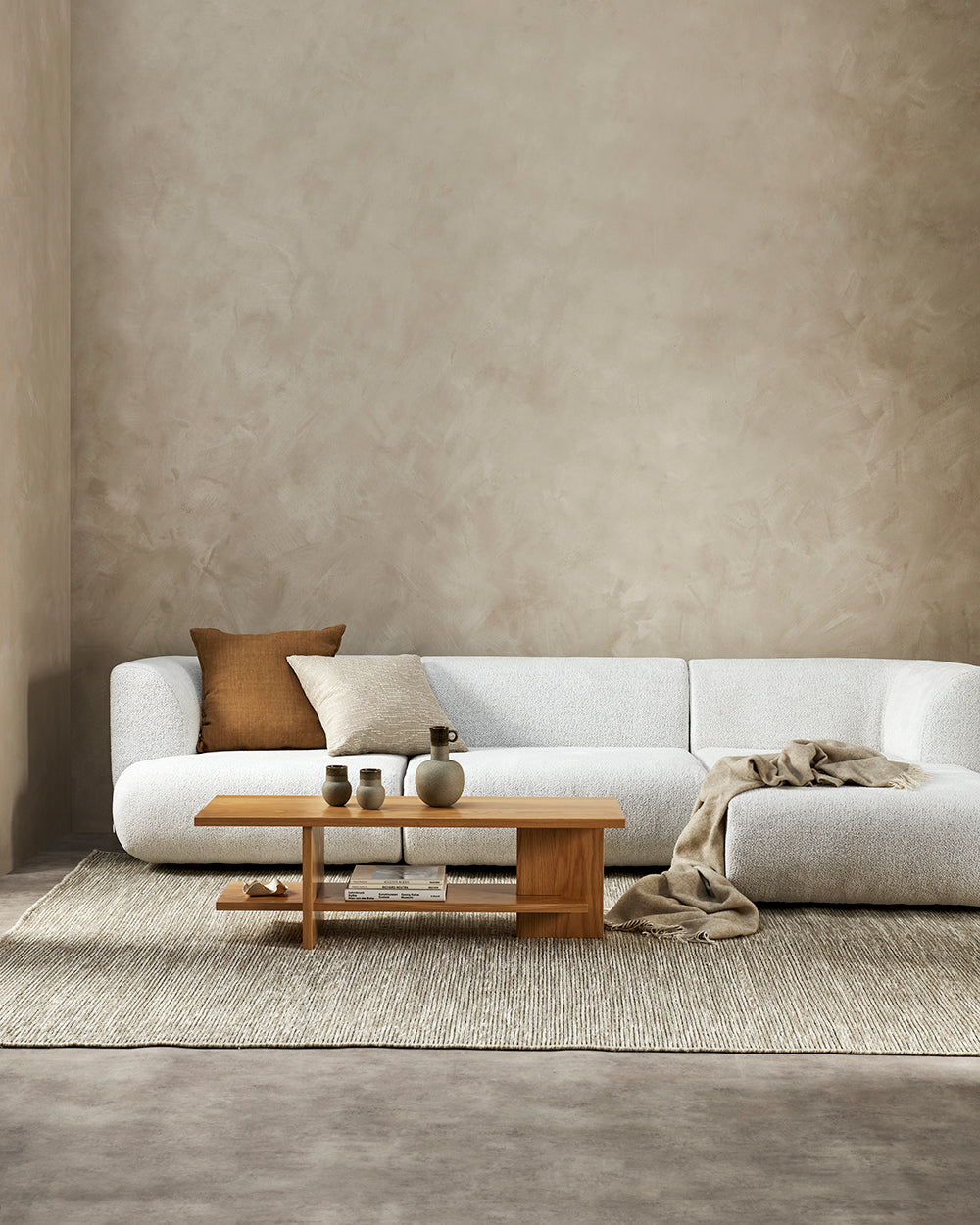 Casa Wool Throw - Oatmeal