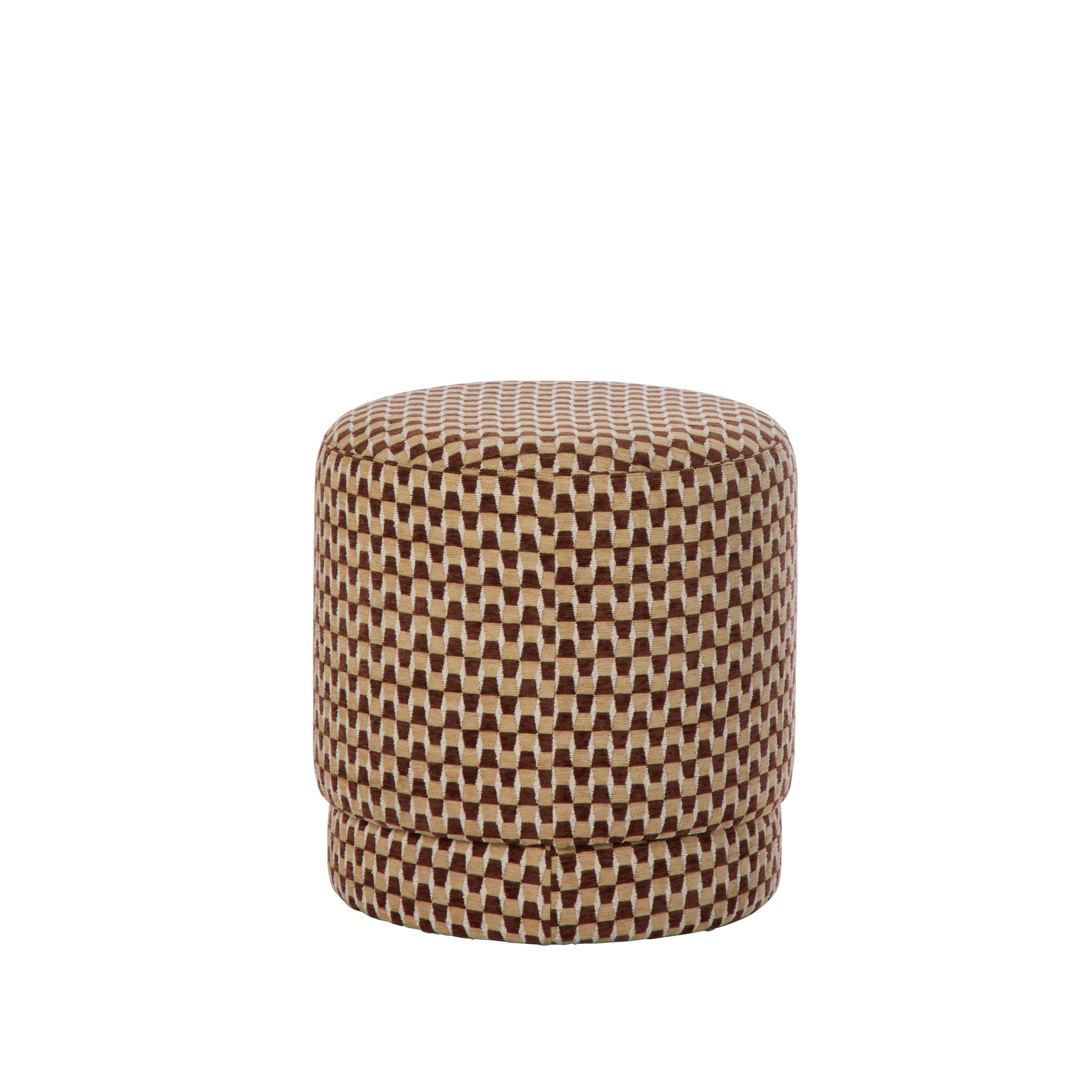 Clark Stool - Brown & Mustard