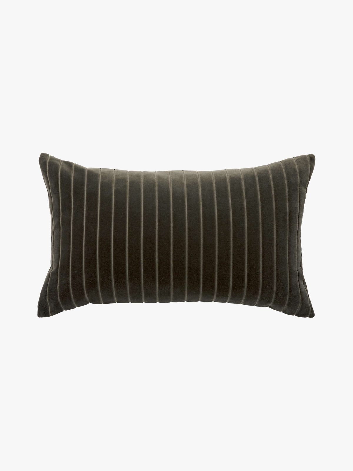 Easton Nori Velvet Mini Cushion 30 x 50cm – studio front | Rodwell & Astor