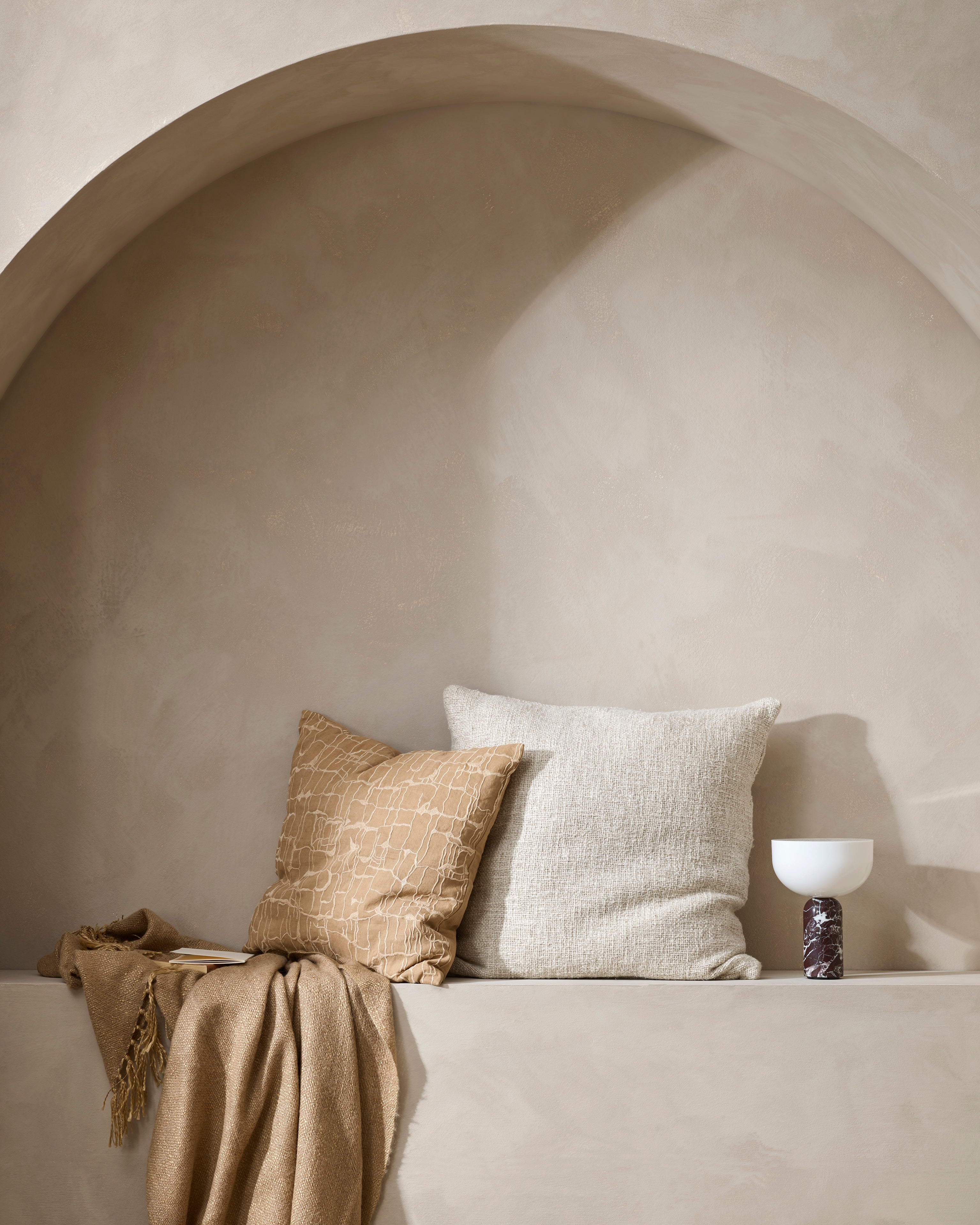 BAYA Cyprian Euro Cushion - Oatmeal 60 x 60cm