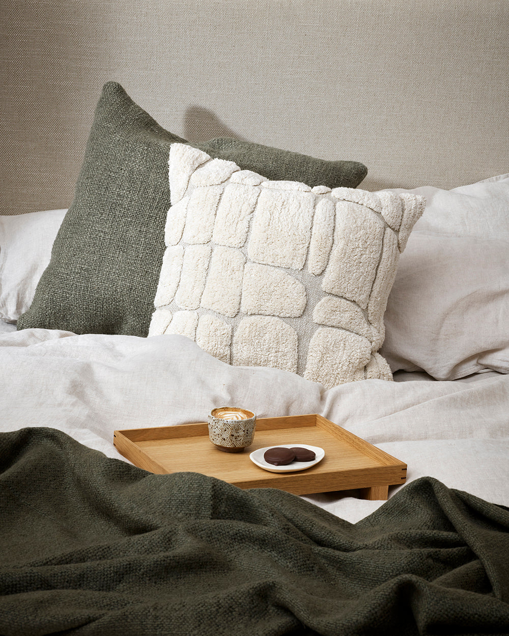 BAYA Cyprian Cushion - Sage 60 x 60cm