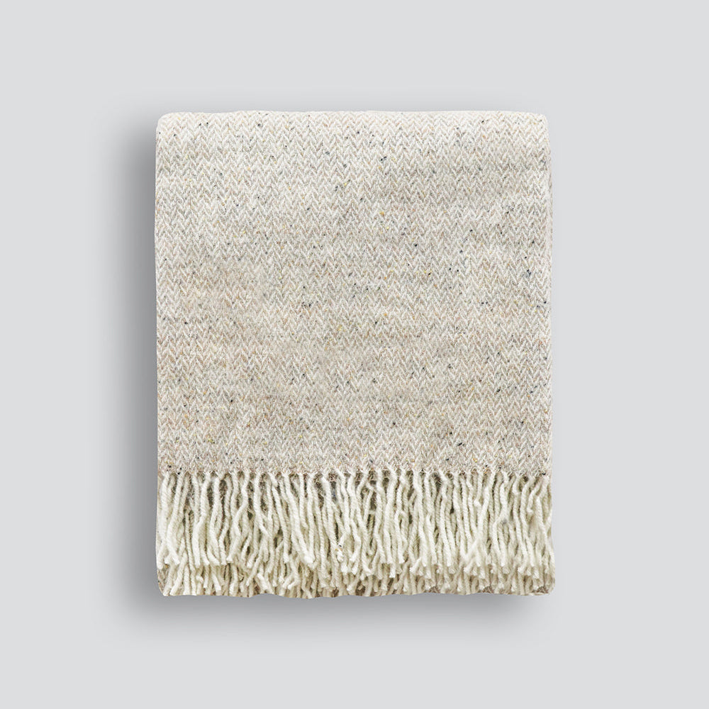 Featherston 100% NZ Wool Throw - Oatmeal