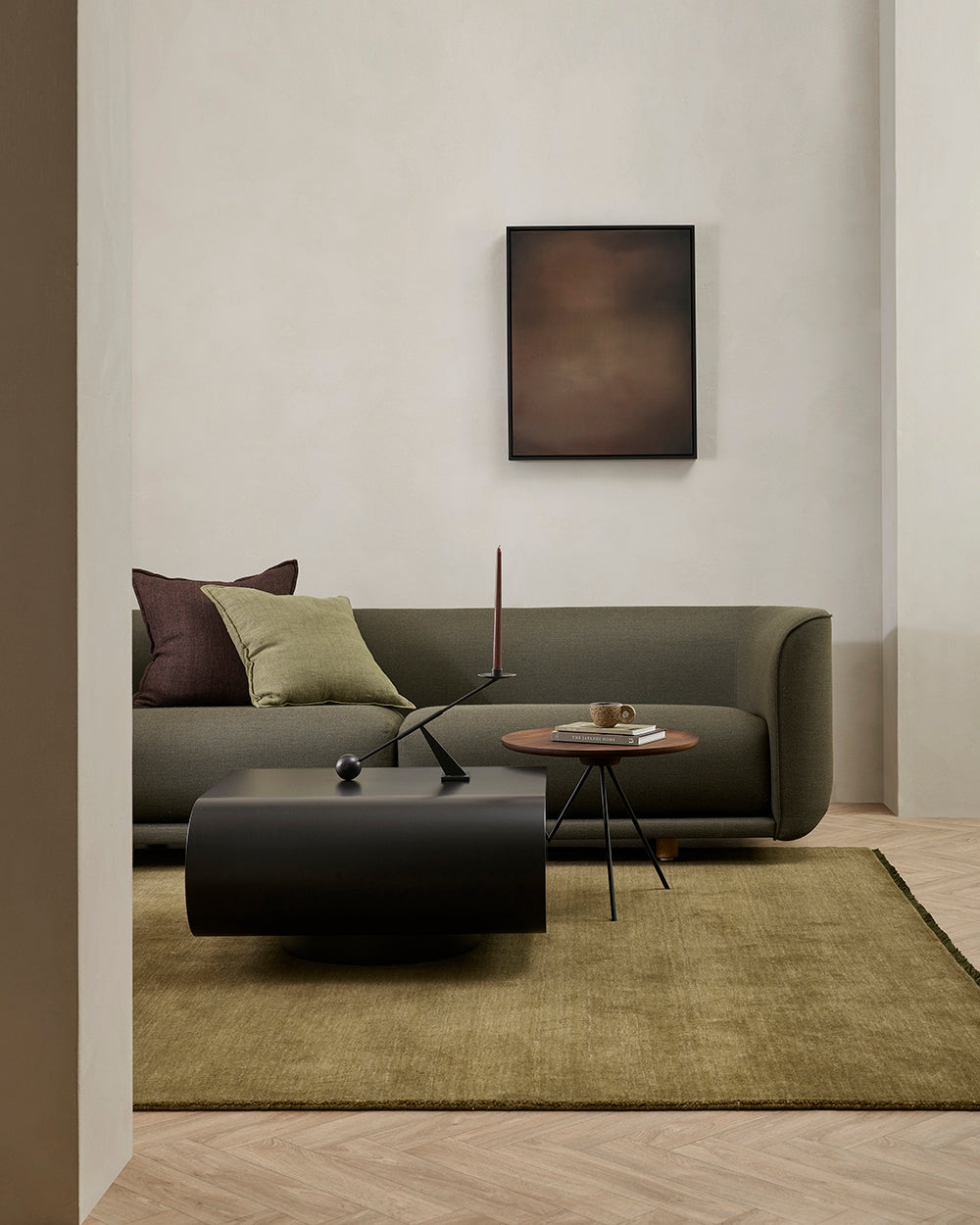 Flaxmill Linen Cushion - Mahogany