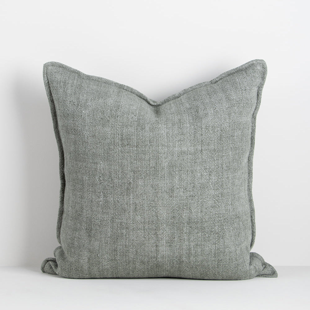 Flaxmill Linen Cushion - Sage