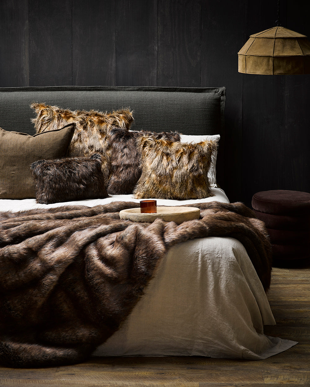 HEIRLOOM Husky Faux Fur Cushion - 30 x 45cm