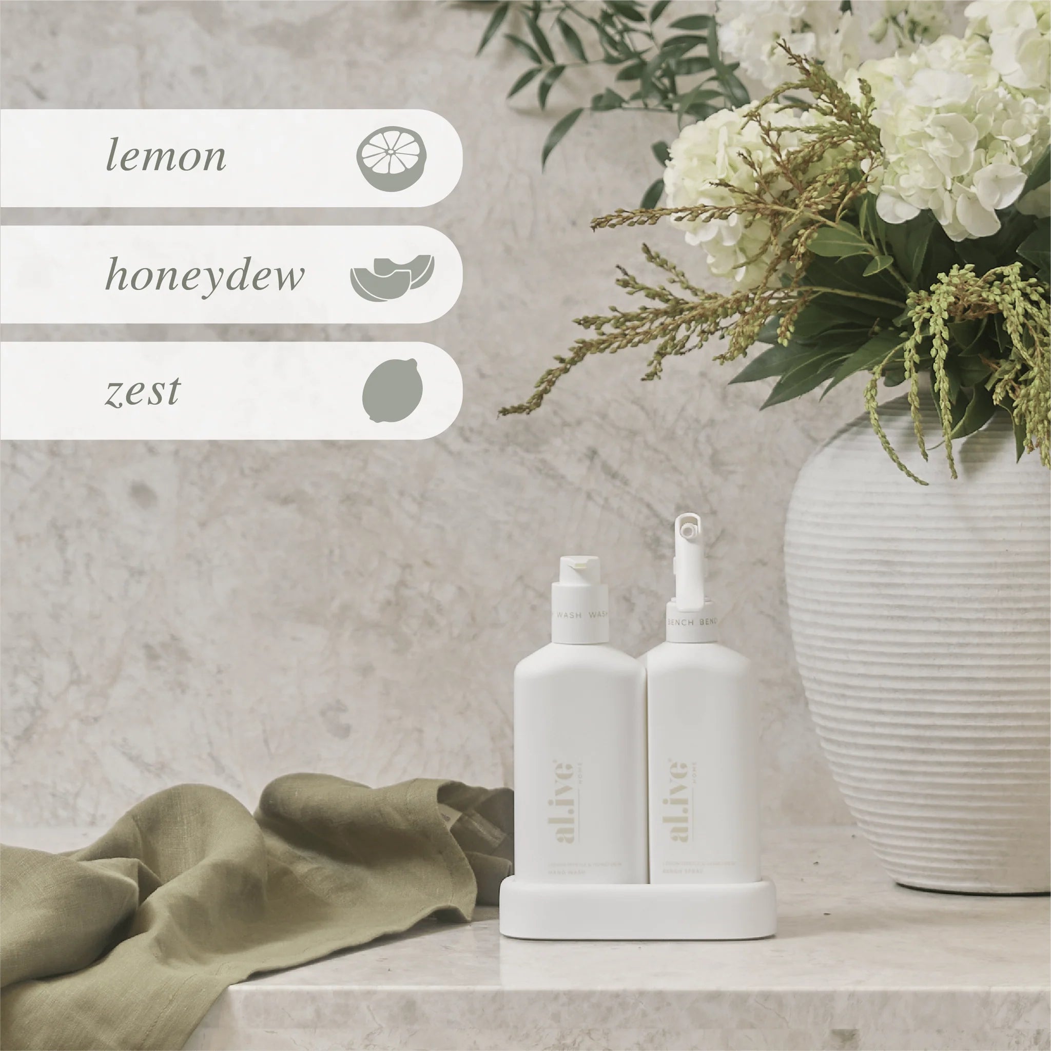 al.ive Lemon Myrtle & Honeydew Premium Kitchen Duo