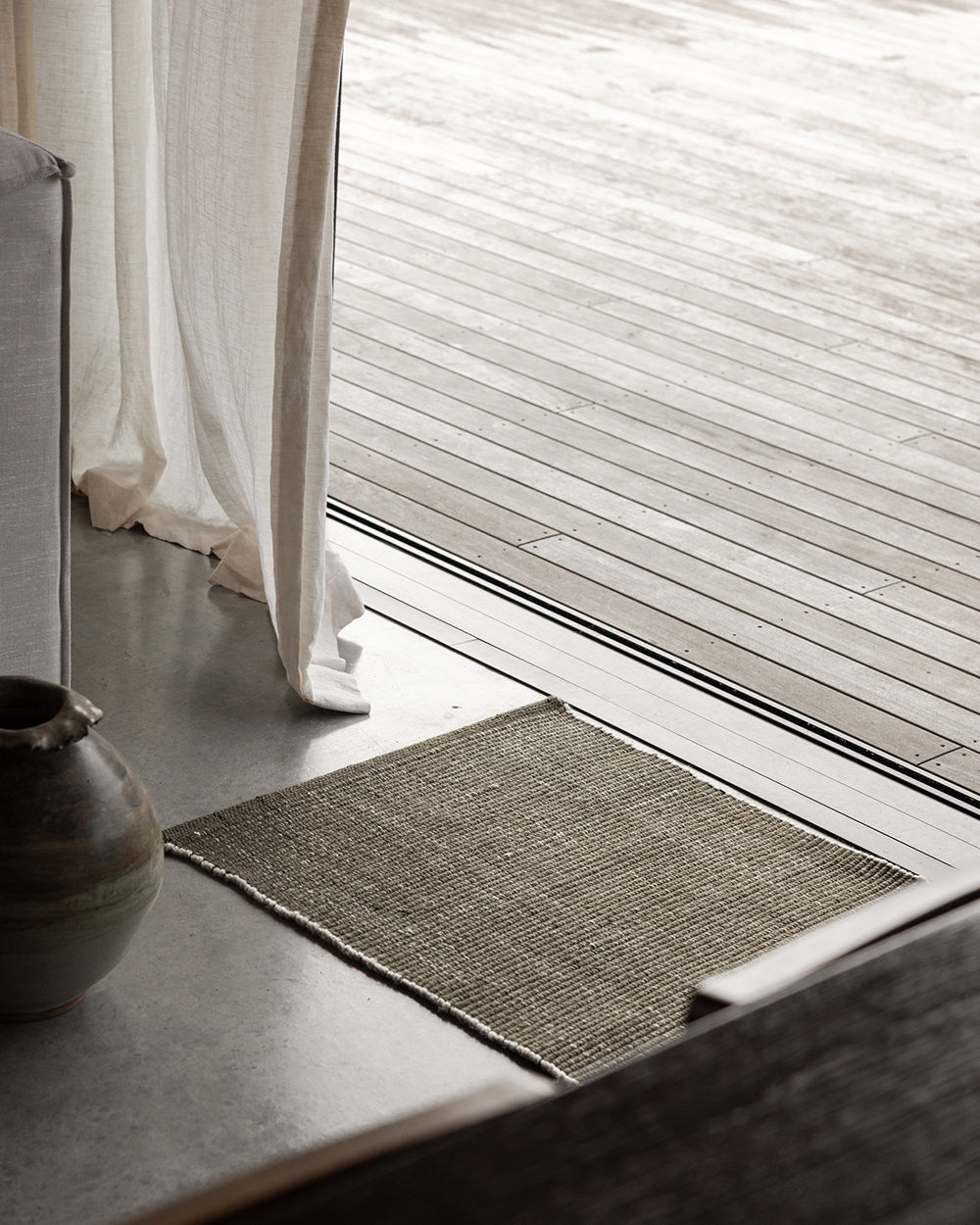 Lonsdale Door Mat - 100% Recycled PET - Olive 60 x 100