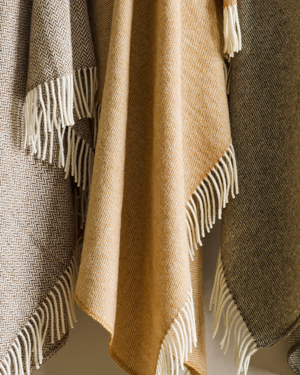 Martinborough NZ Wool Throw 150 x 180 - Ochre