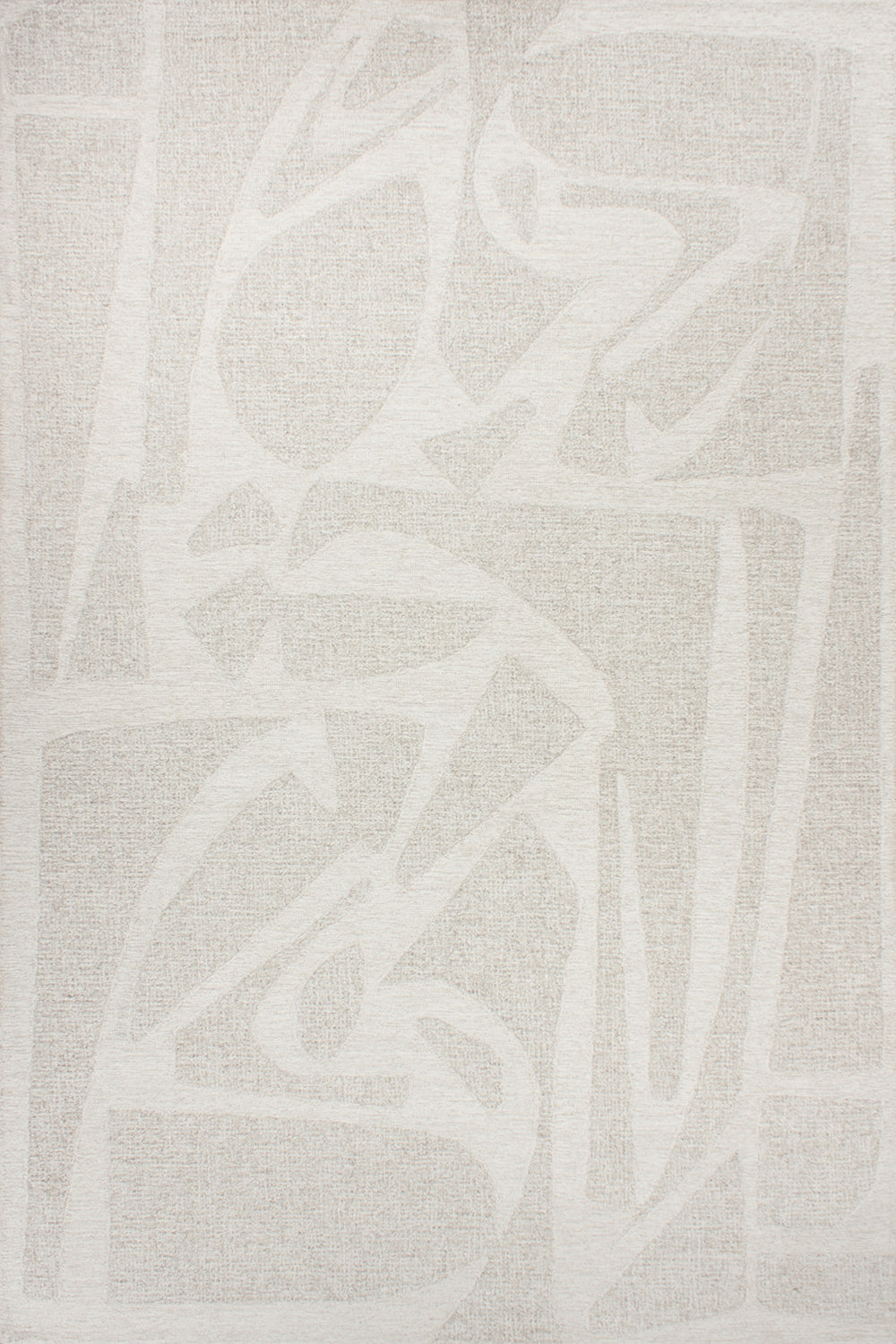 BAYA Maya Tufted Wool Floor Rug - Oatmeal