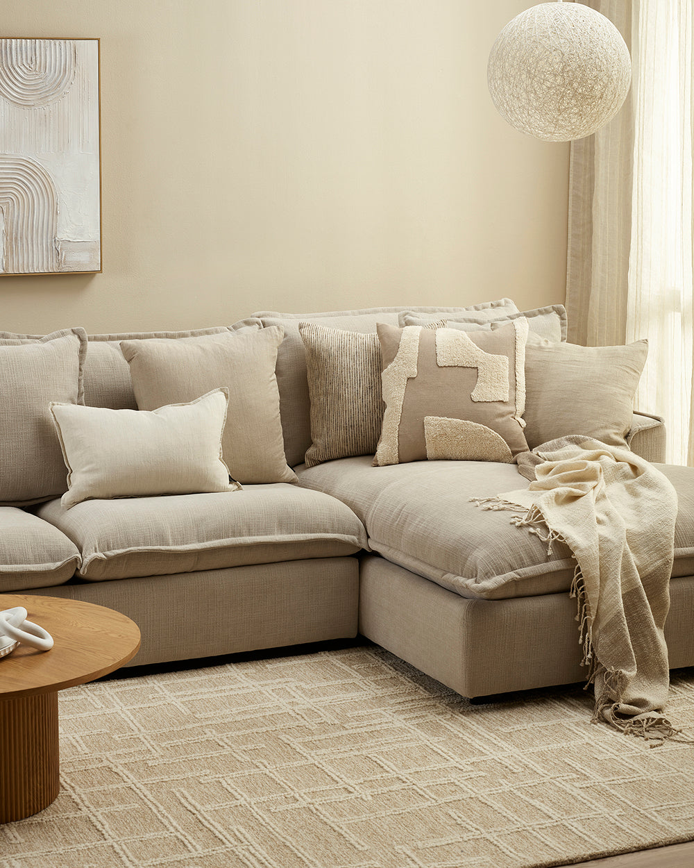 Mezze Cushion - Taupe - 50 x 50cm | OLLO