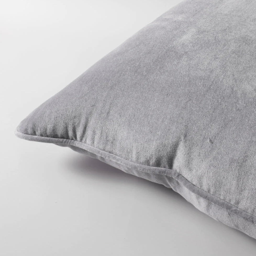 Montpellier Velvet Cushion - Steel Grey