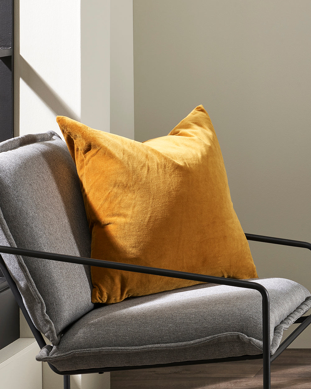 Oralie Velvet Cushion - Toffee 50 x 50cm
