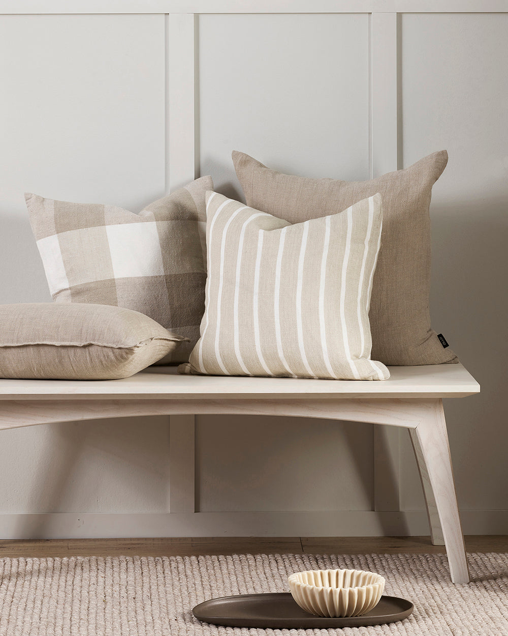 Oscar Cushion - Natural - 50 x 50cm | OLLO