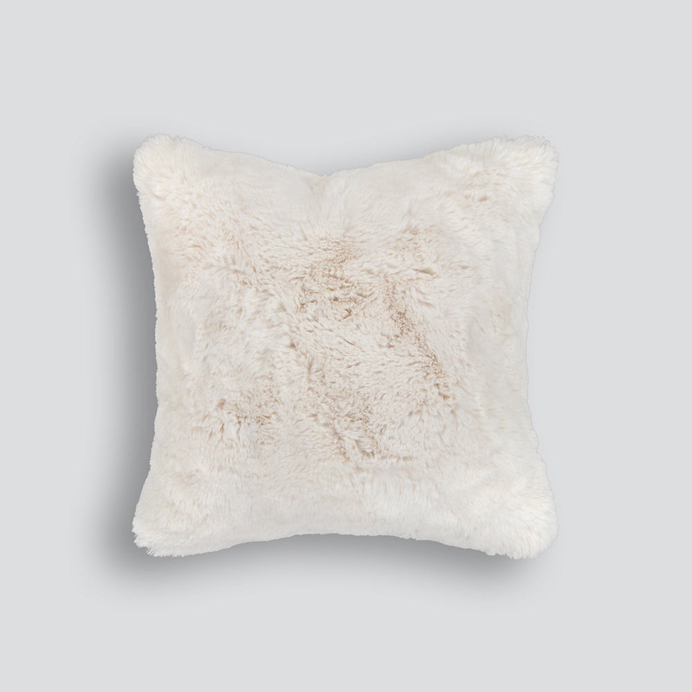 Pelage Faux Fur Cushion - Ivory