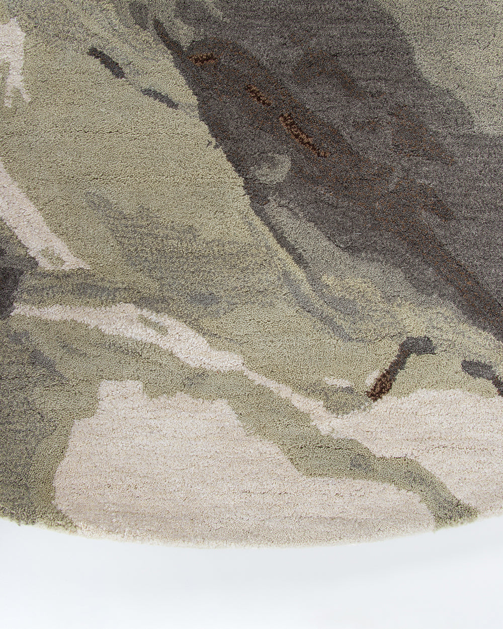Vale Floor Rug - Sandstone - Round
