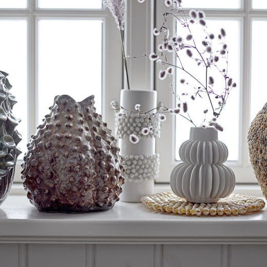 BLOOMINGVILLE White Coral Ceramic Vase