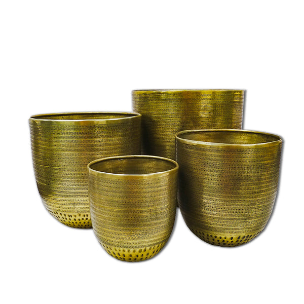 Asilah - Antique Brass Finish Pot