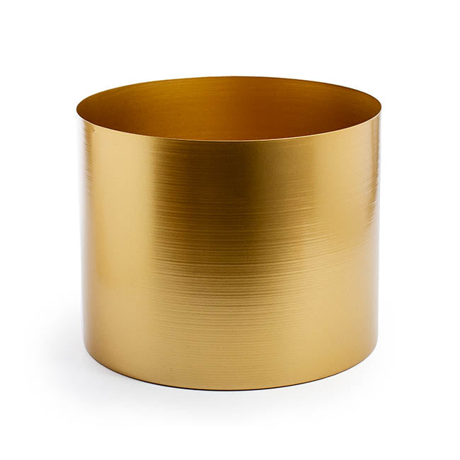 Matt Brass/Gold Metal Planter - 30cm