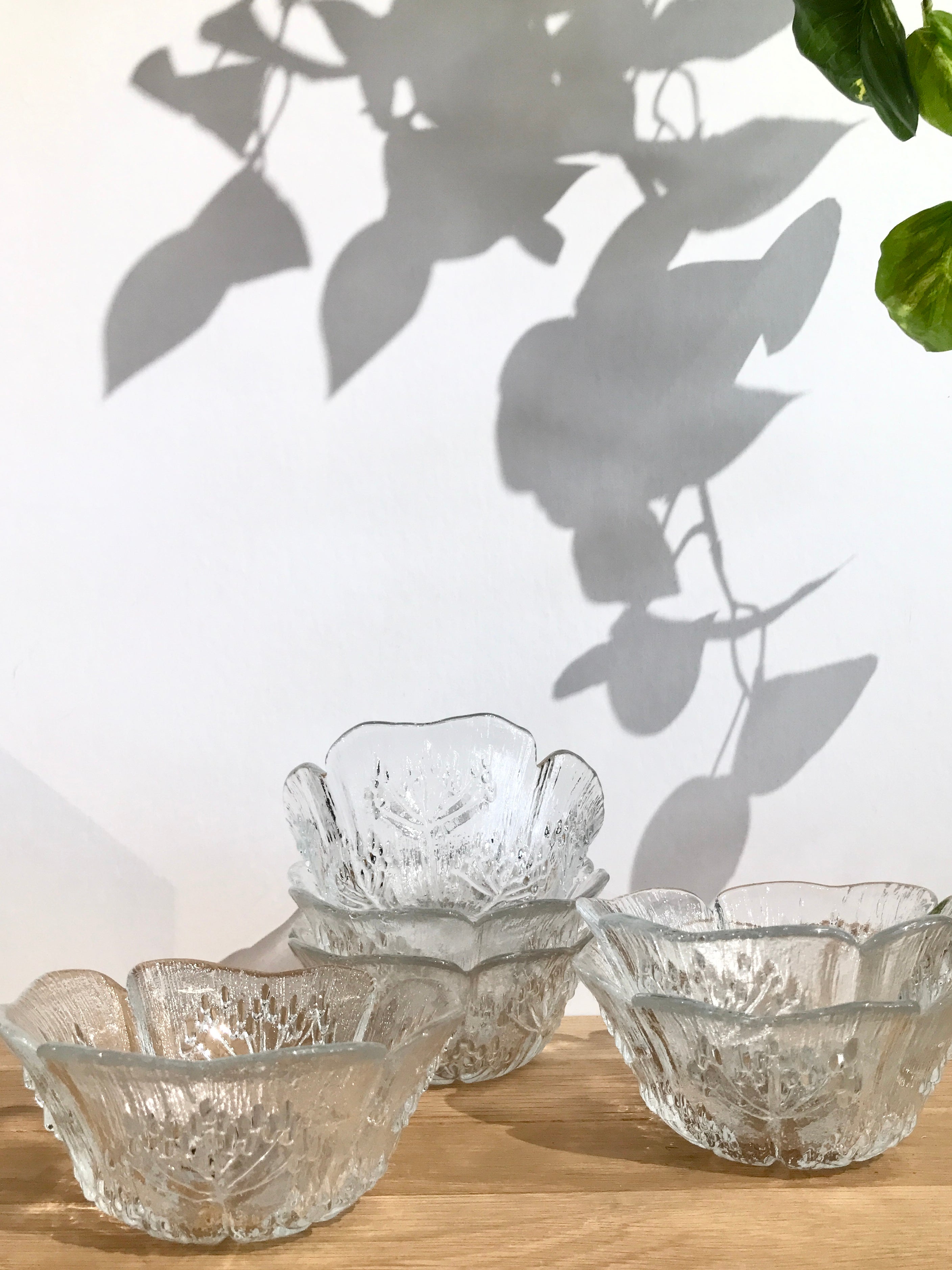 Vintage 'Koiranputki' Cow Parsley Glass Bowl